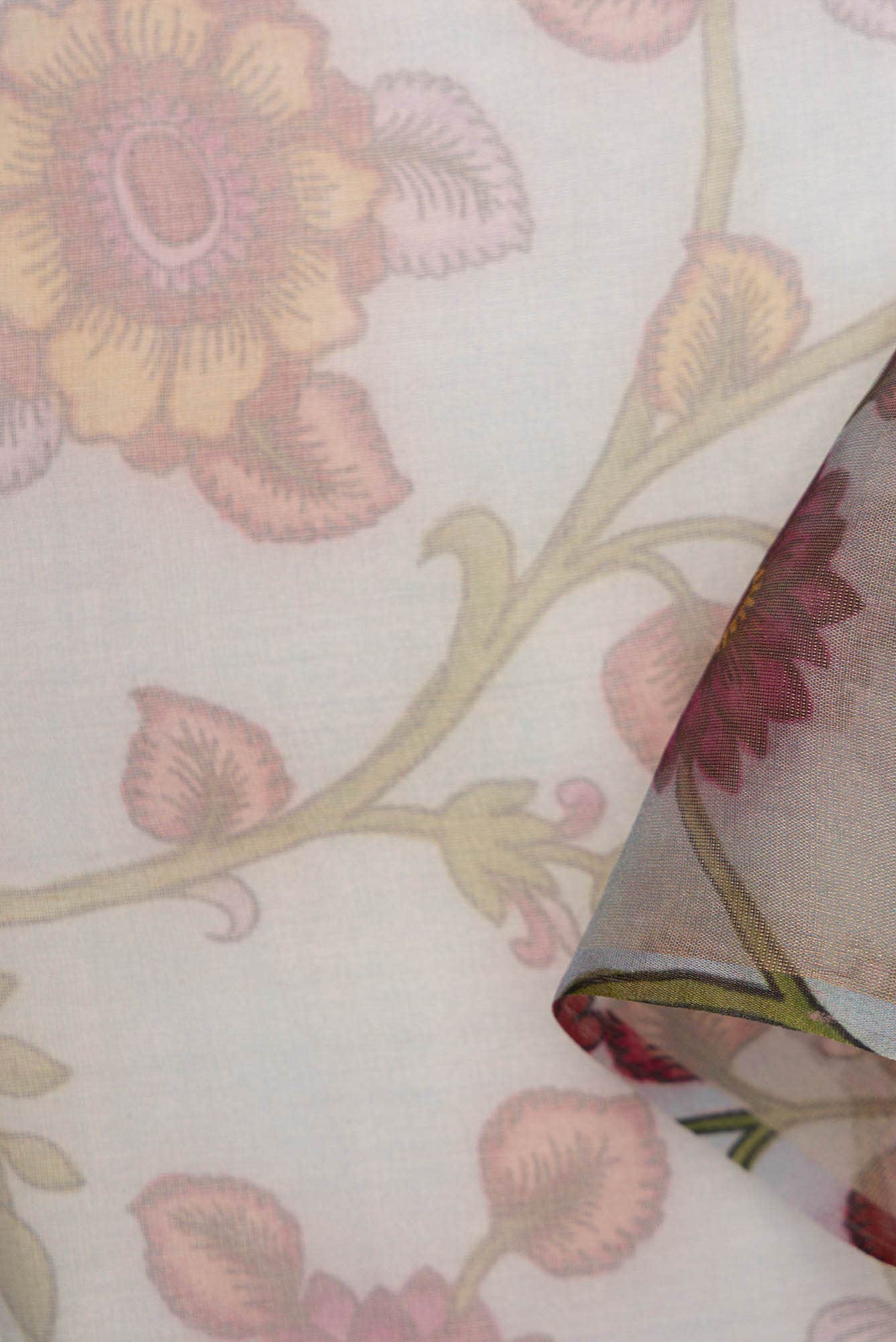 Grey Orissa Silk Dress Material