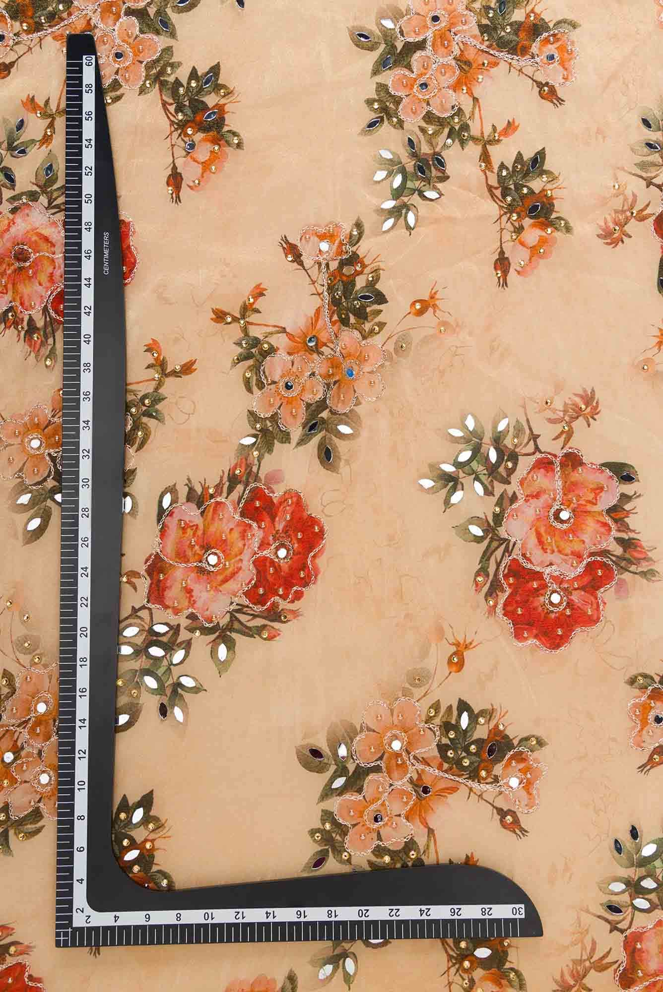 Gold Georgette Dress Material