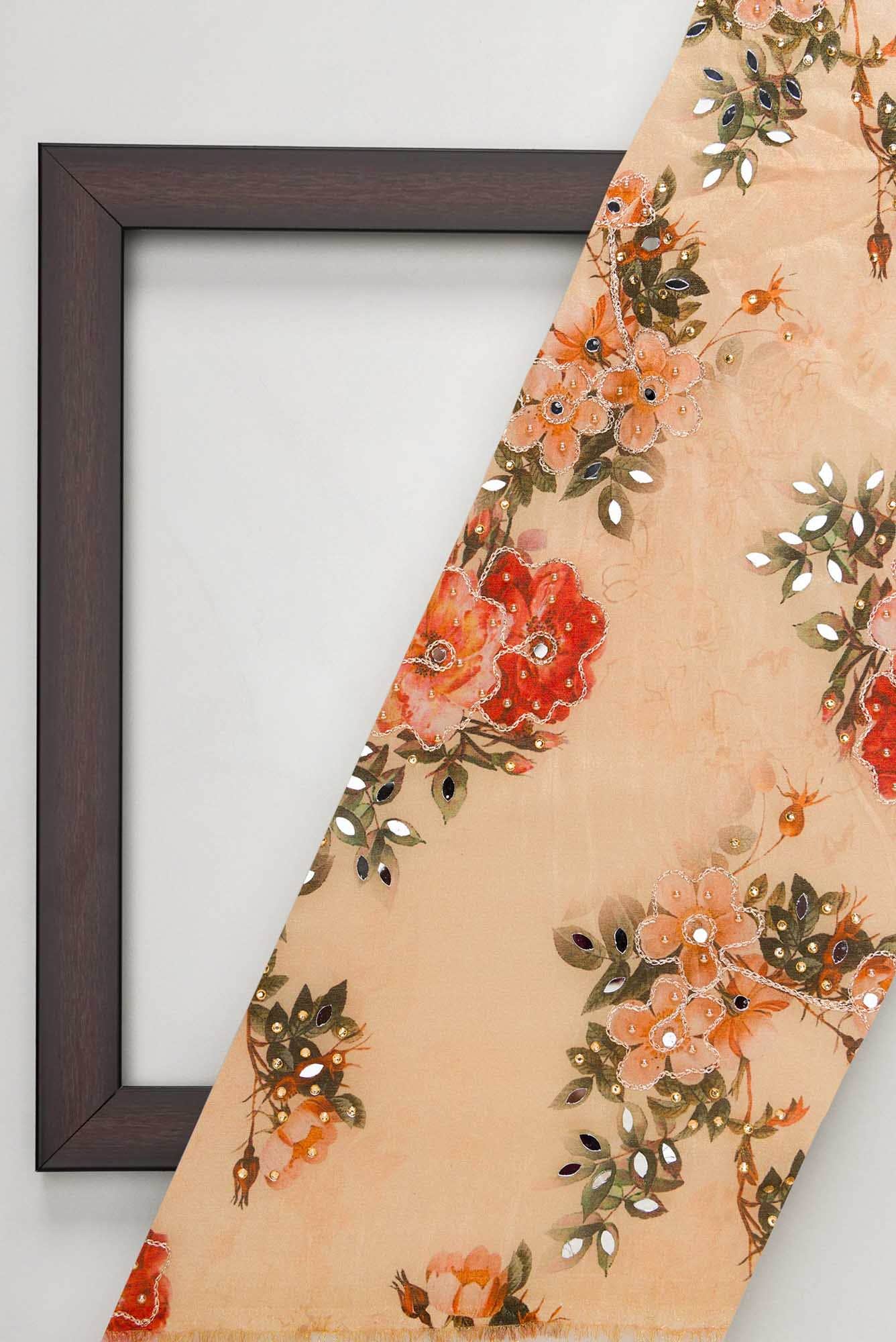 Gold Georgette Dress Material