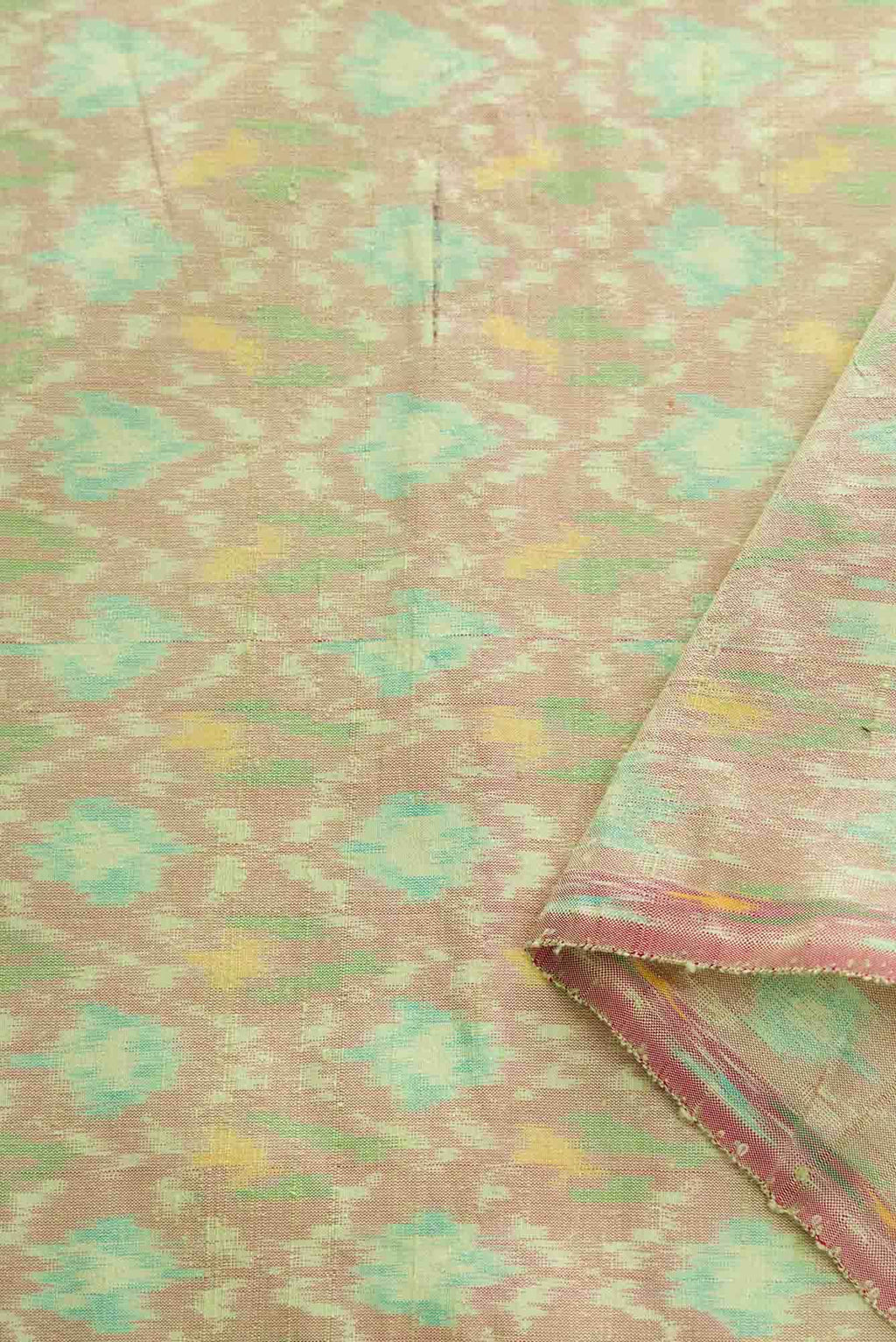 Light Green Raw Silk Dress Material