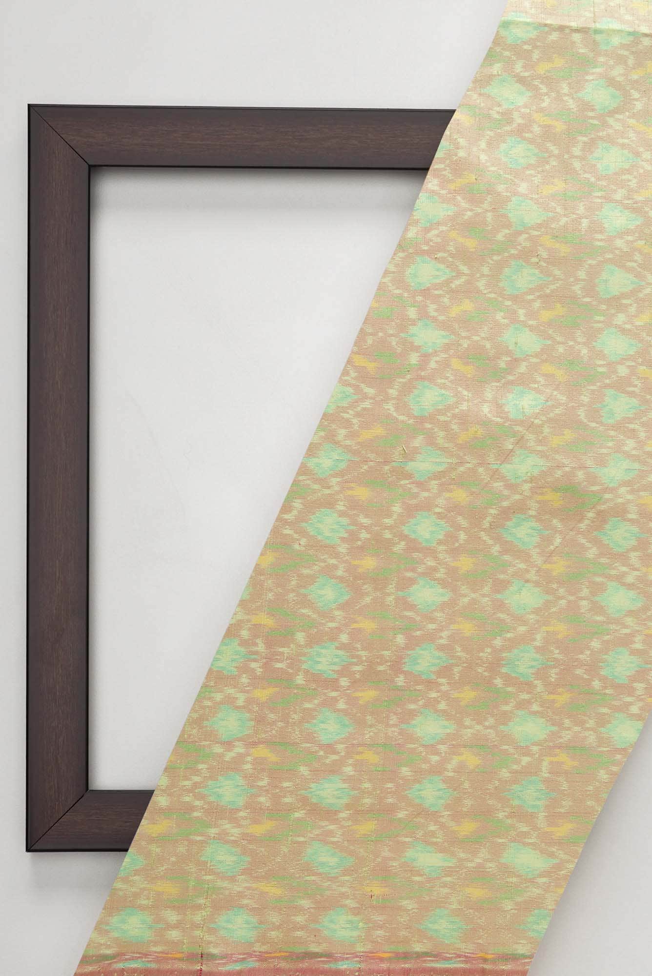Light Green Raw Silk Dress Material