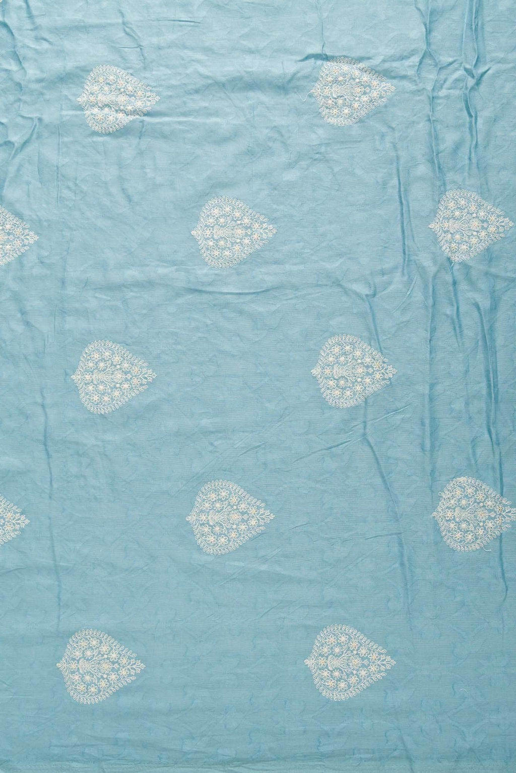 Blue Cotton Dress Material