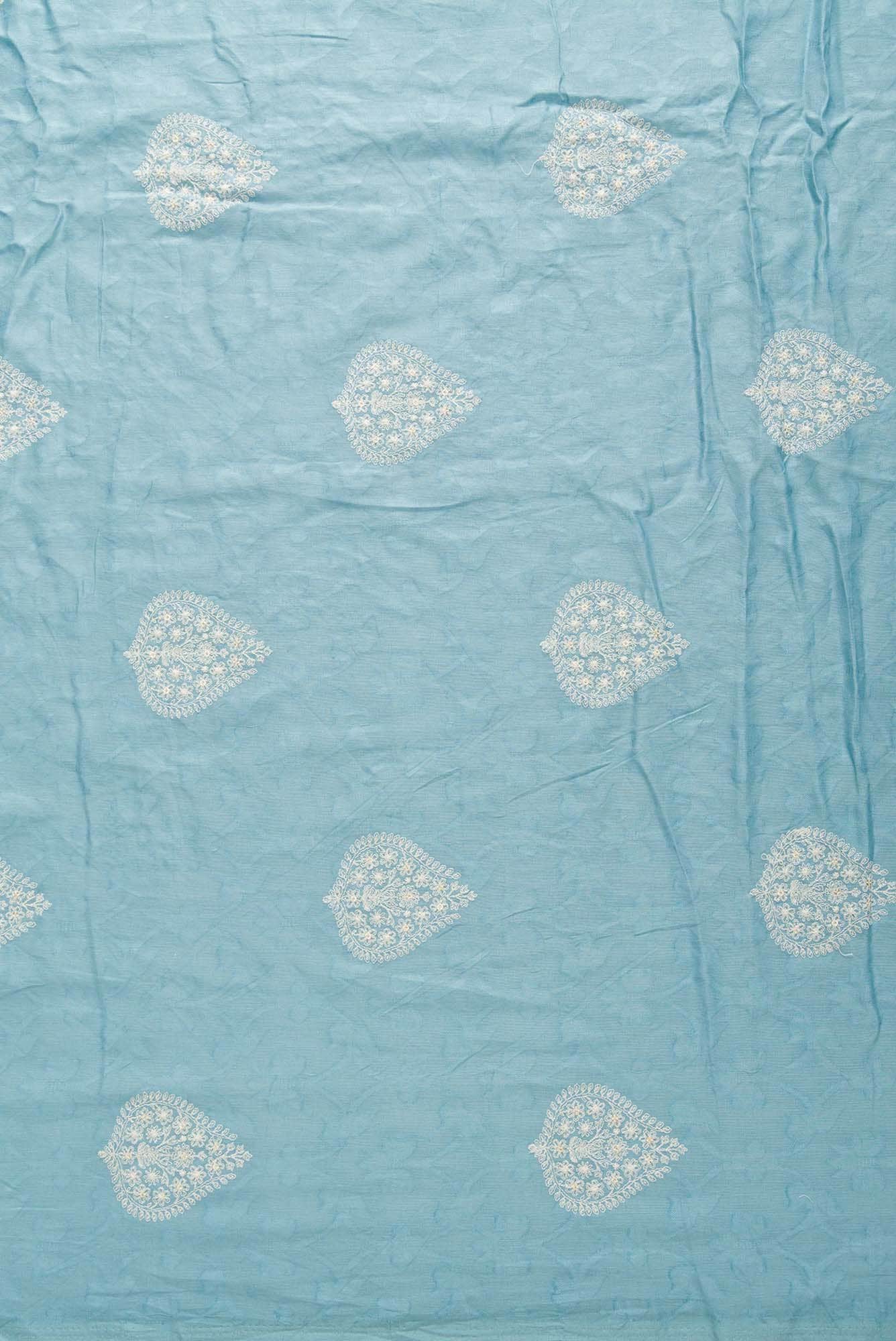 Blue Cotton Dress Material