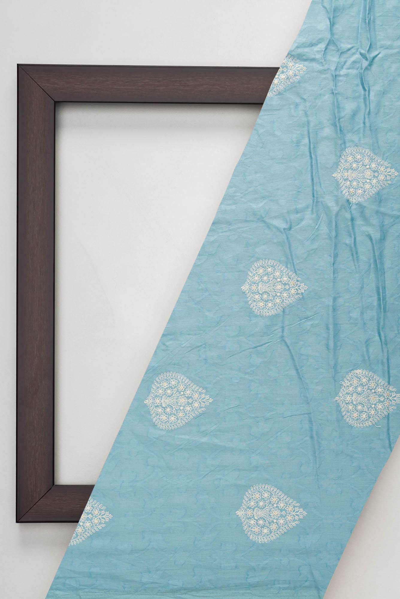 Blue Cotton Dress Material