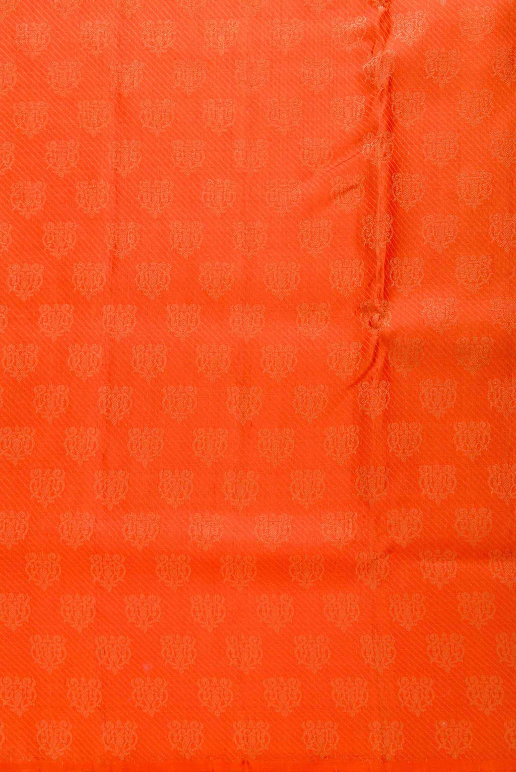 Orange Kanchipuram Silk Dress Material