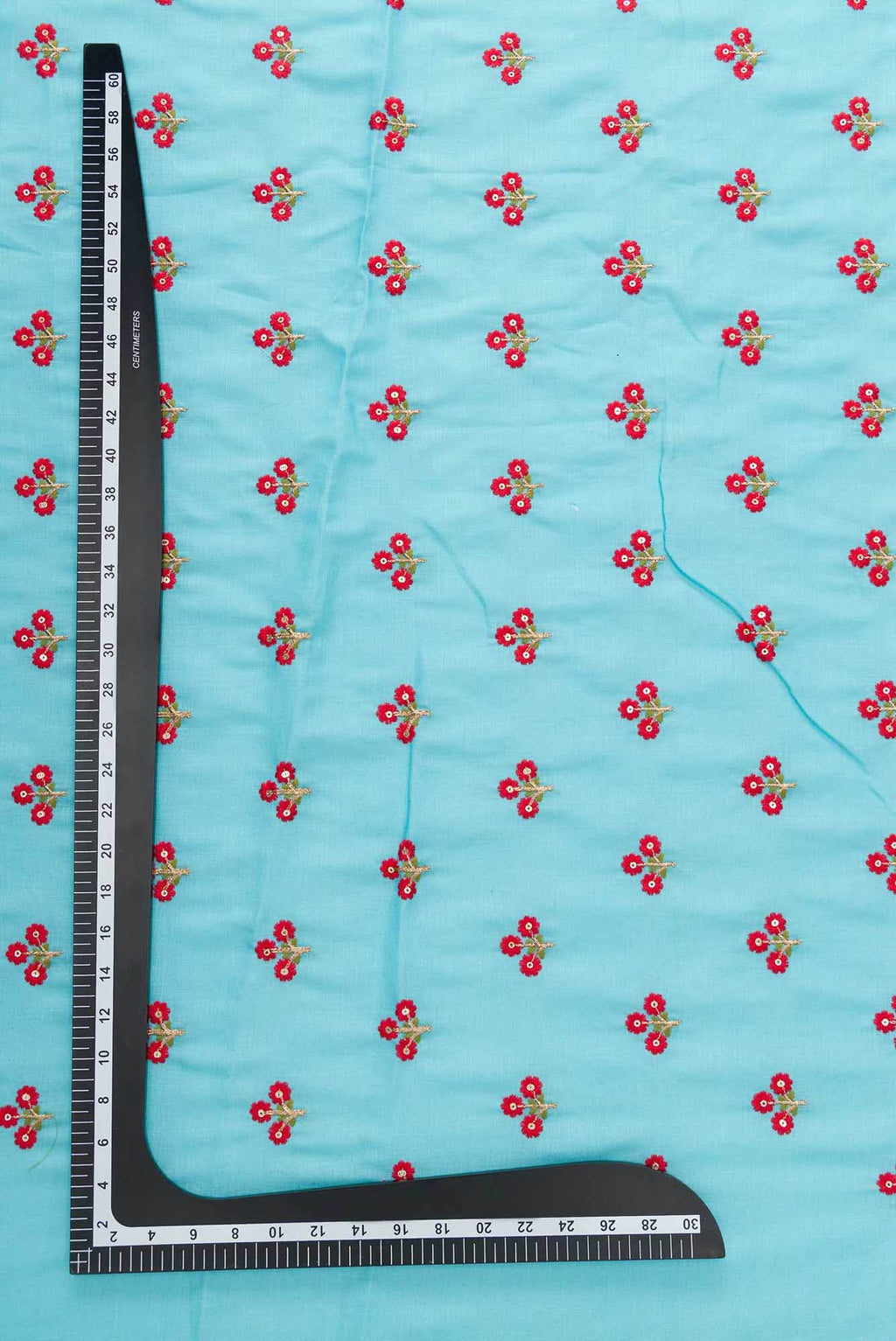 Sky Blue Linen Dress Material