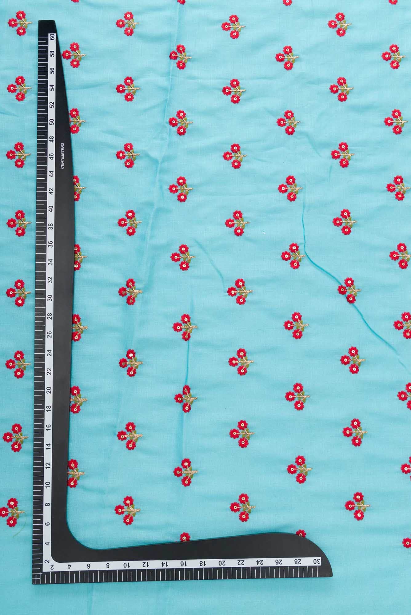 Sky Blue Linen Dress Material