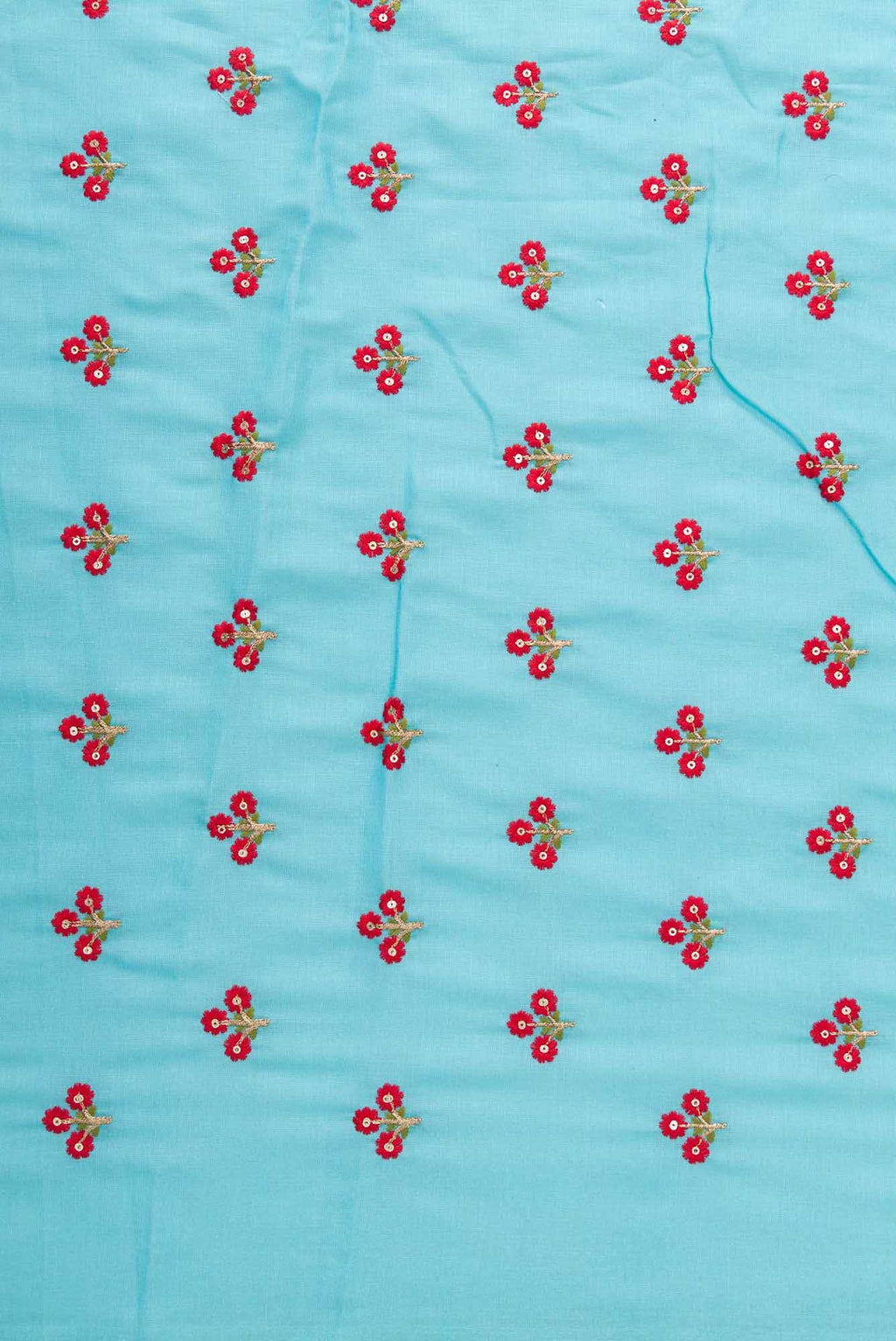 Sky Blue Linen Dress Material