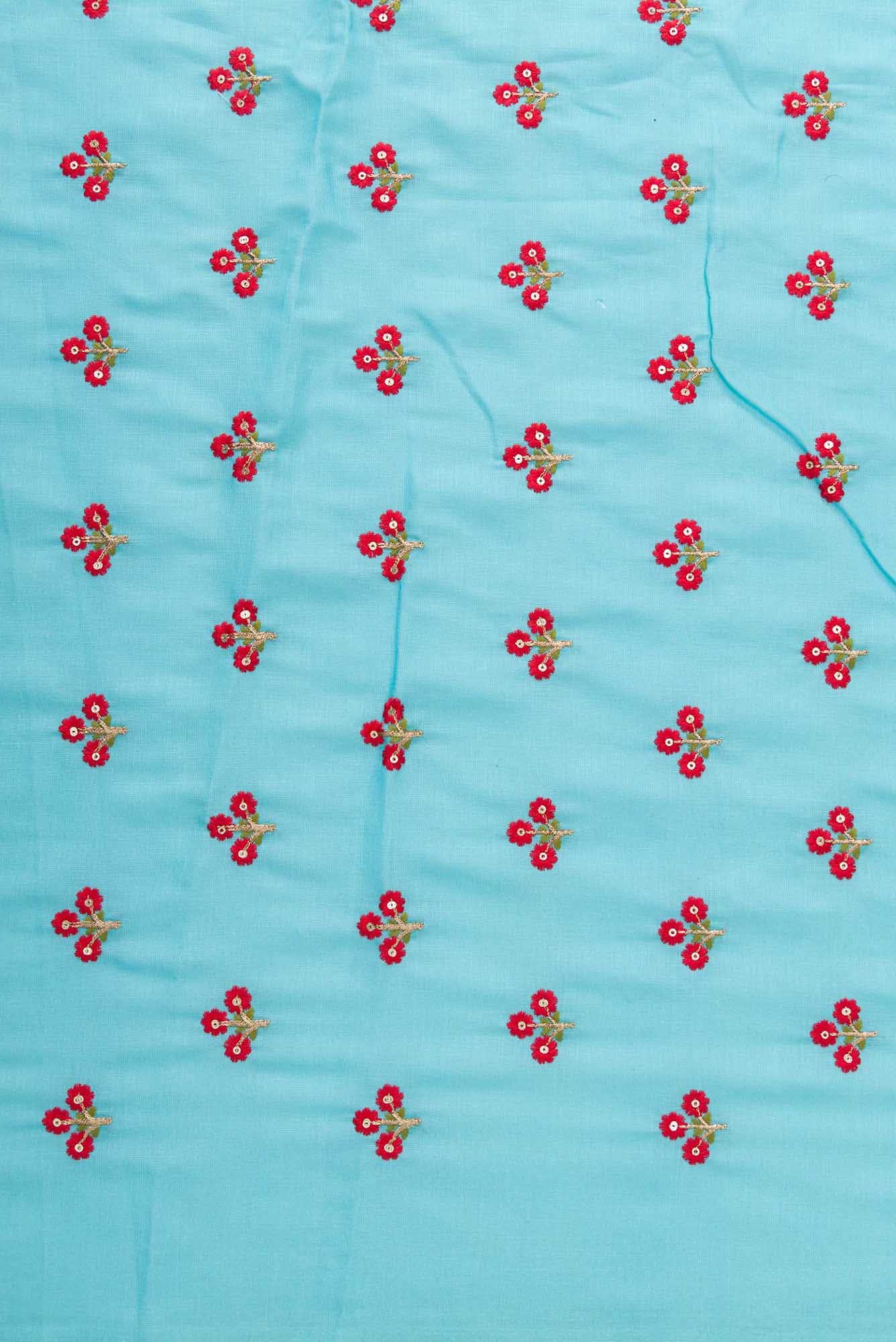 Sky Blue Linen Dress Material