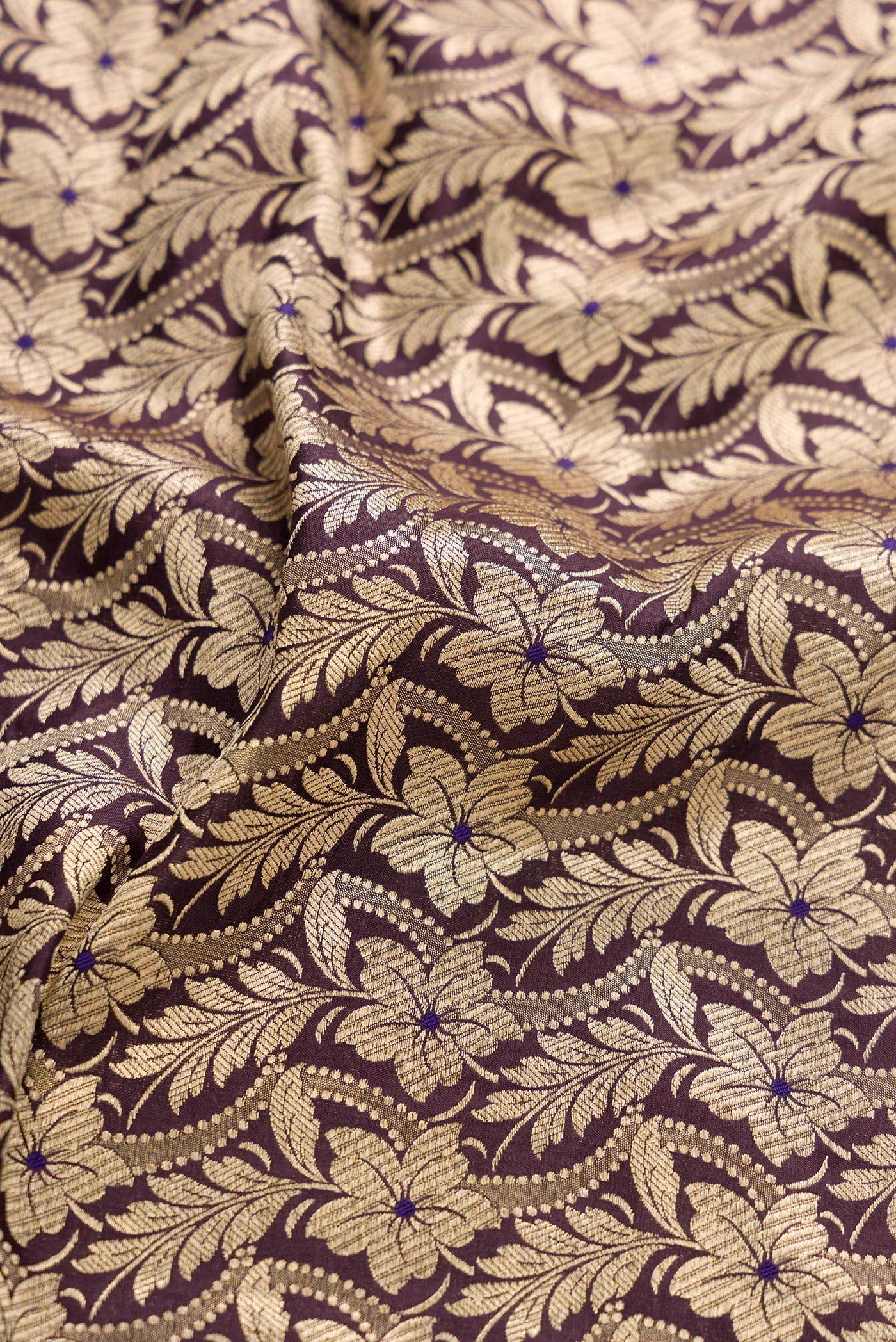 Coffee Brown Banarasi Silk Dress Material