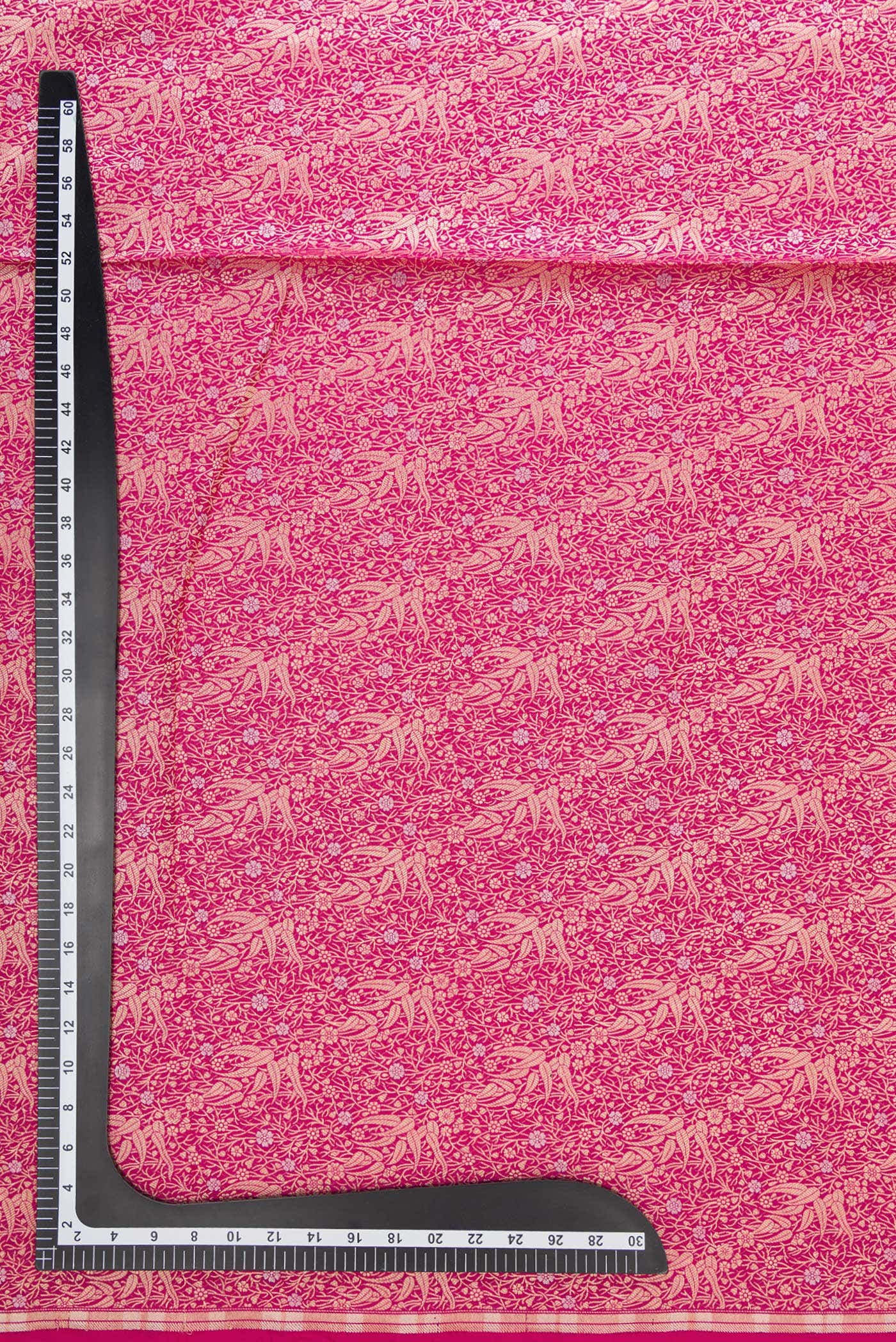 Pink Banarasi Silk Dress Material