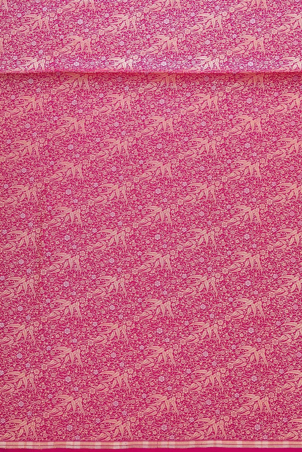 Pink Banarasi Silk Dress Material