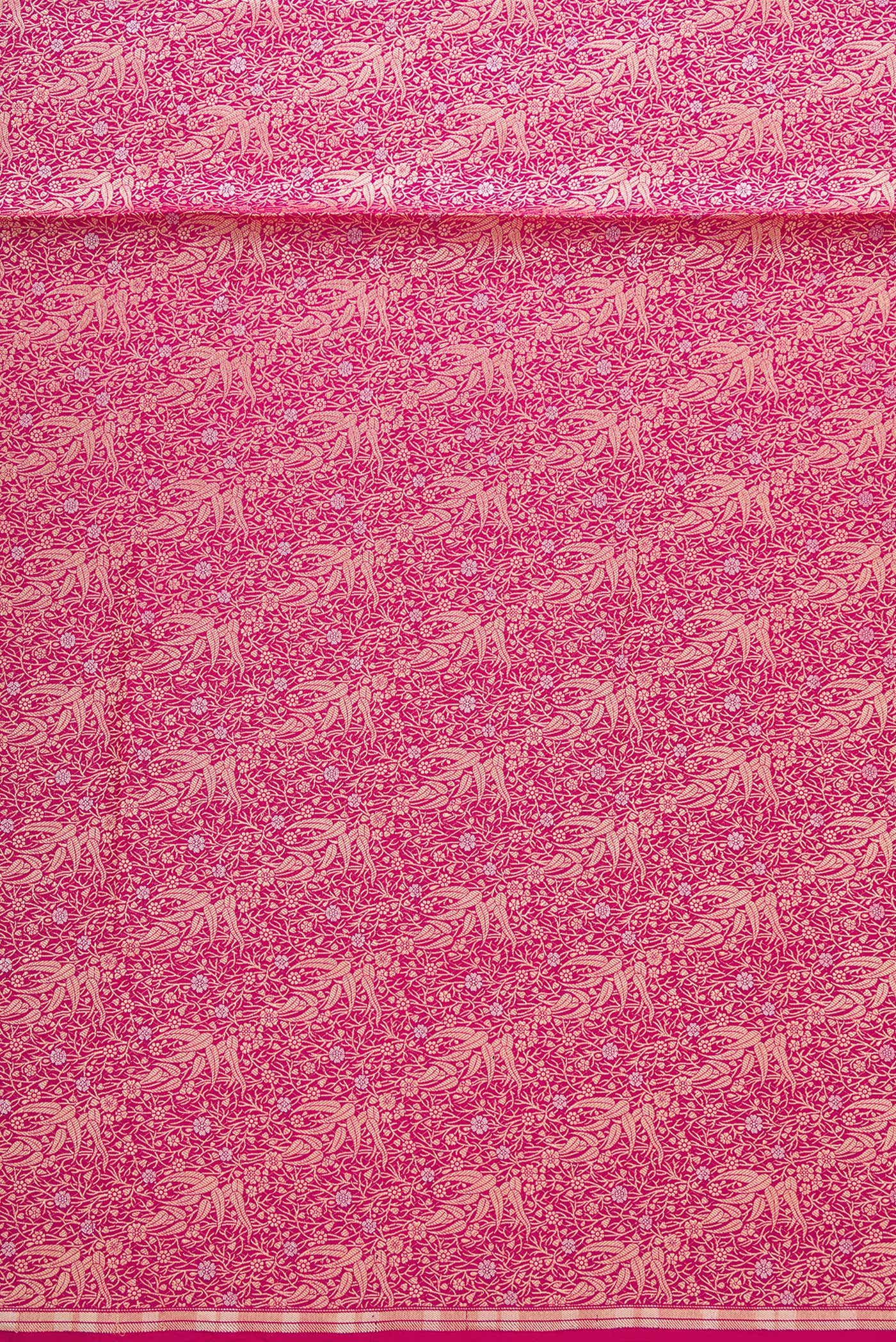 Pink Banarasi Silk Dress Material