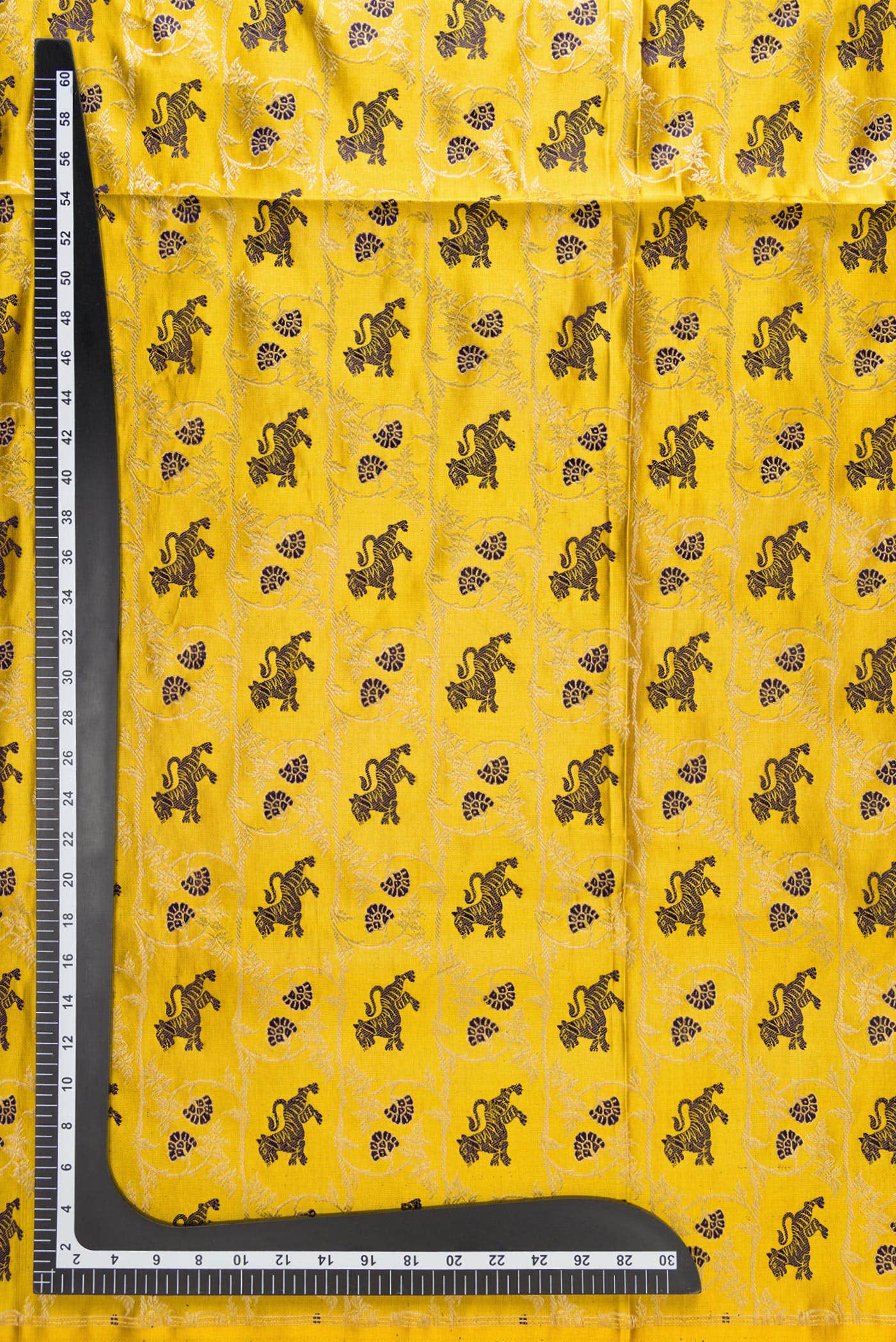 Mustard Banarasi Silk Dress Material