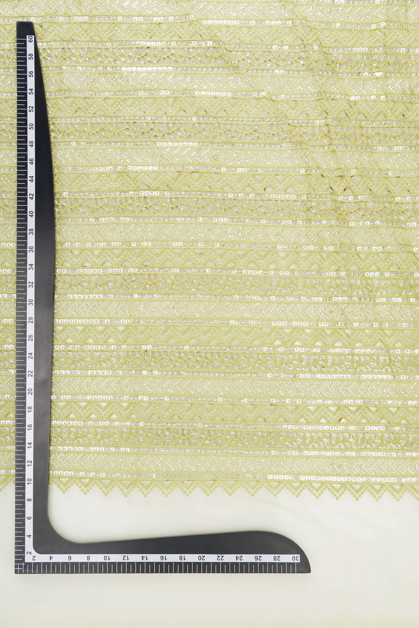 Pista Green Embroidery Net Dress Material