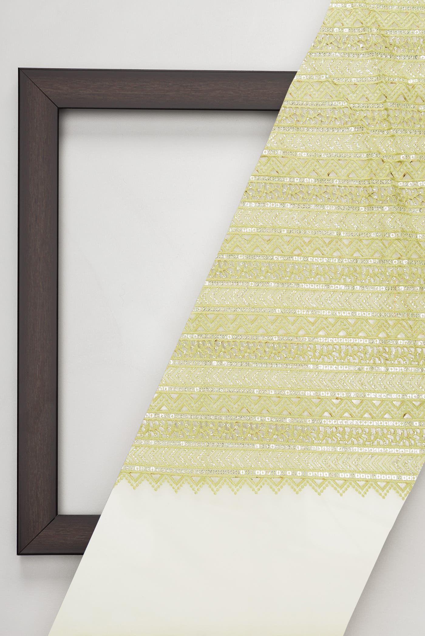 Pista Green Embroidery Net Dress Material