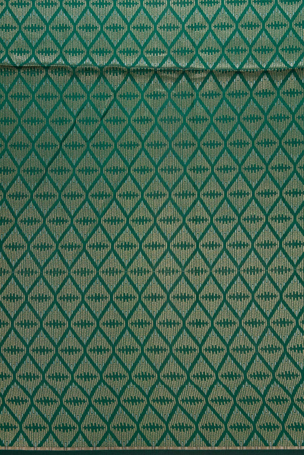 Green Banarasi Silk Dress Material