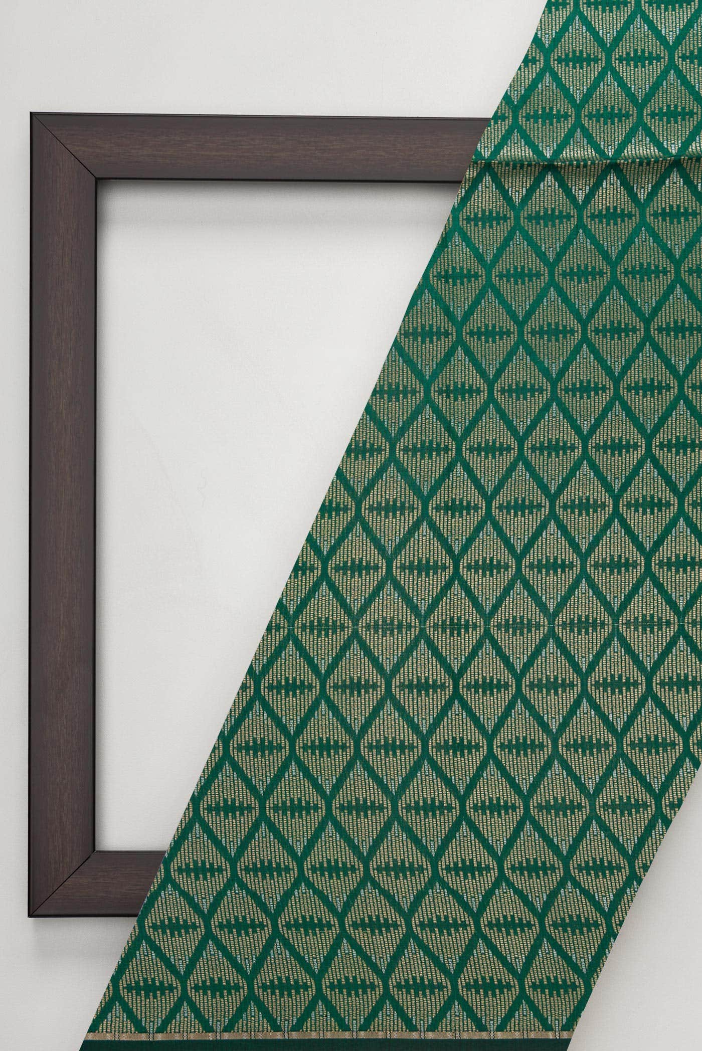 Green Banarasi Silk Dress Material
