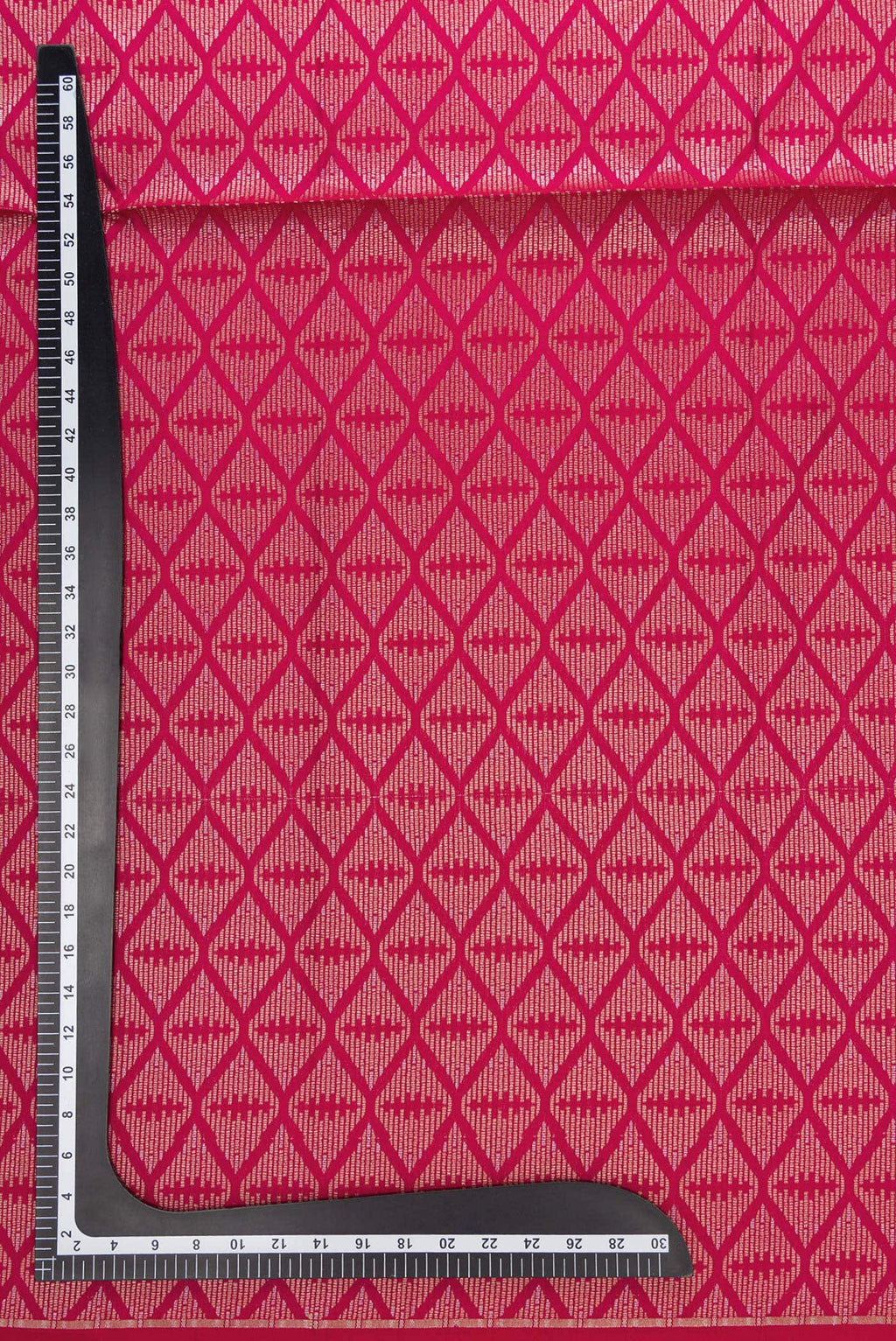 Dark Pink Banarasi Silk Dress Material