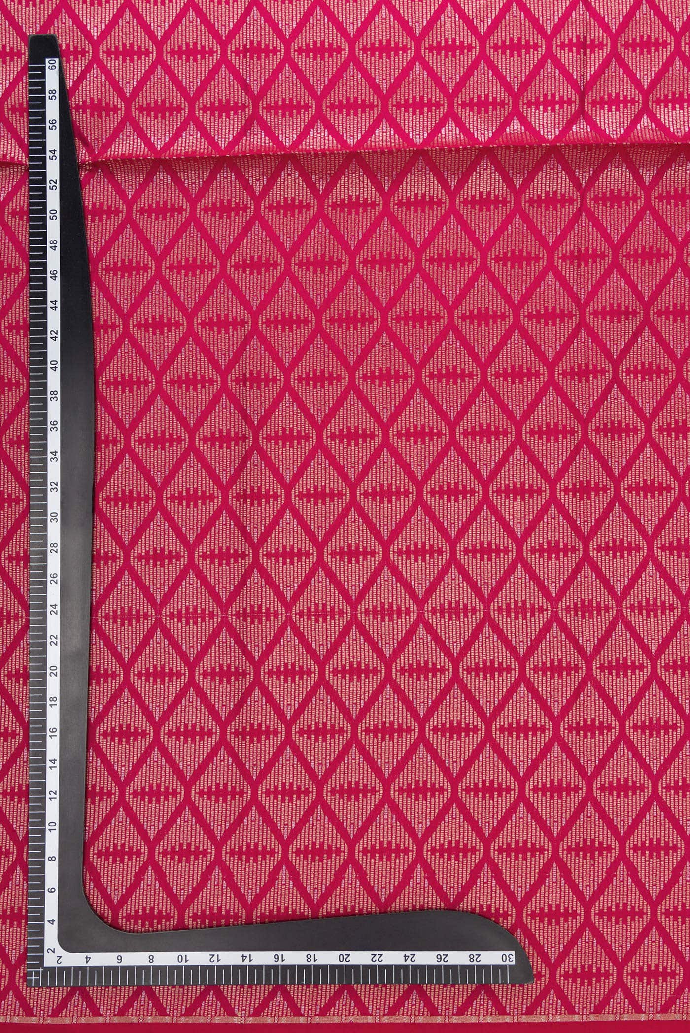 Dark Pink Banarasi Silk Dress Material