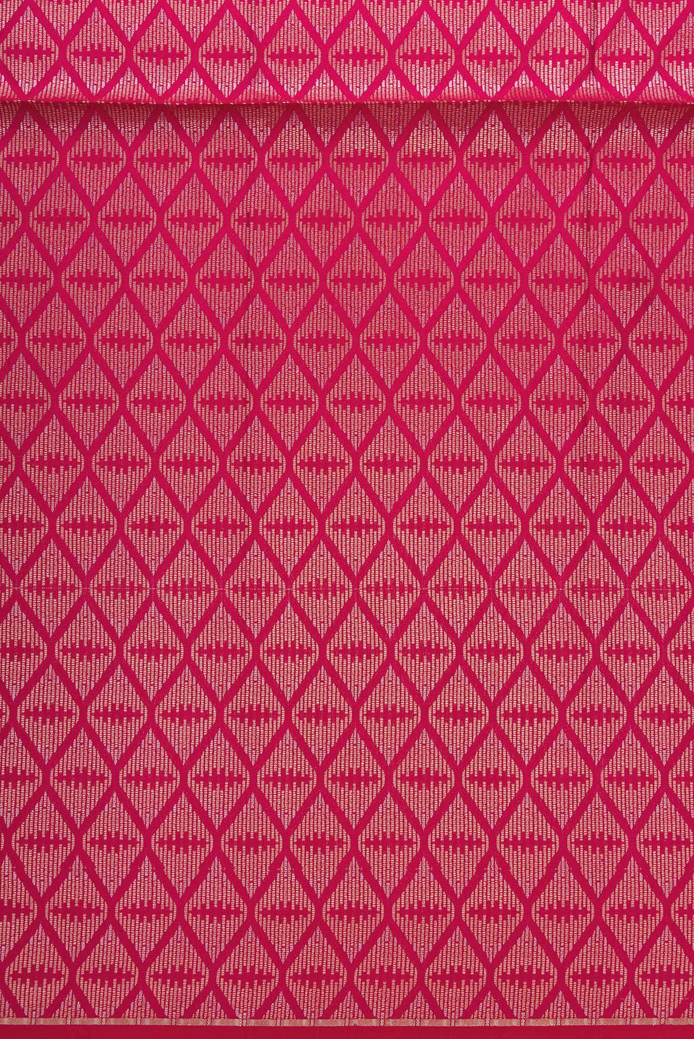Dark Pink Banarasi Silk Dress Material