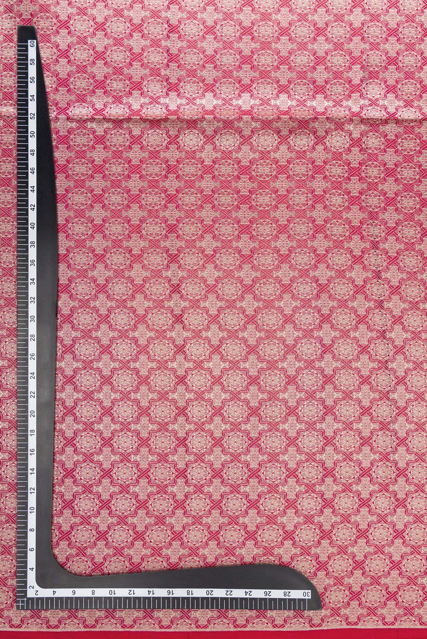 Red Banarasi Silk Dress Material