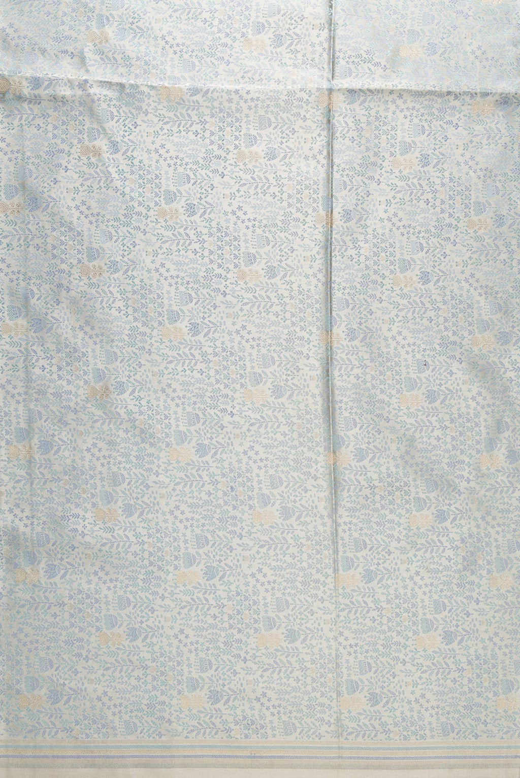 Grey Banarasi Silk Dress Material