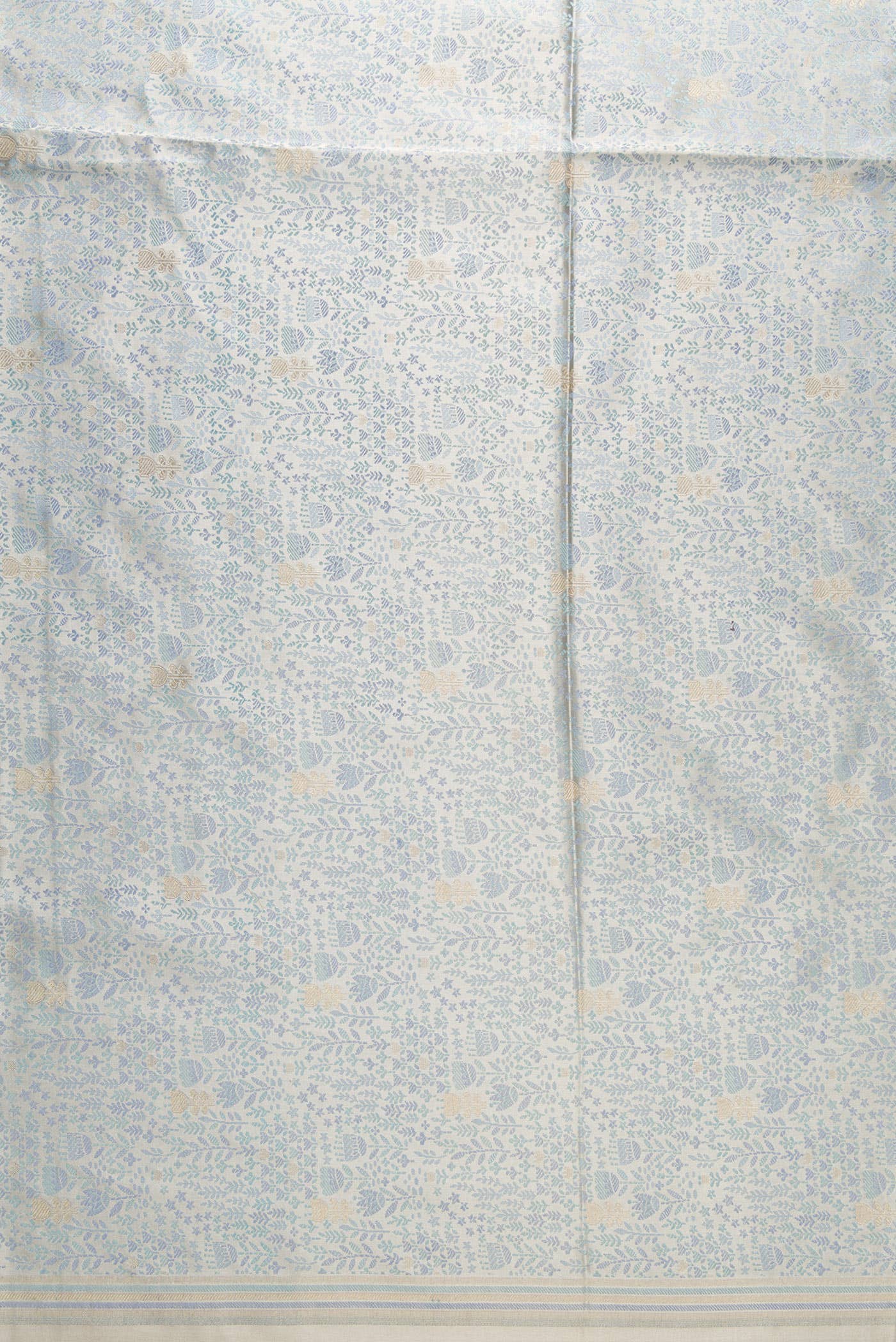 Grey Banarasi Silk Dress Material