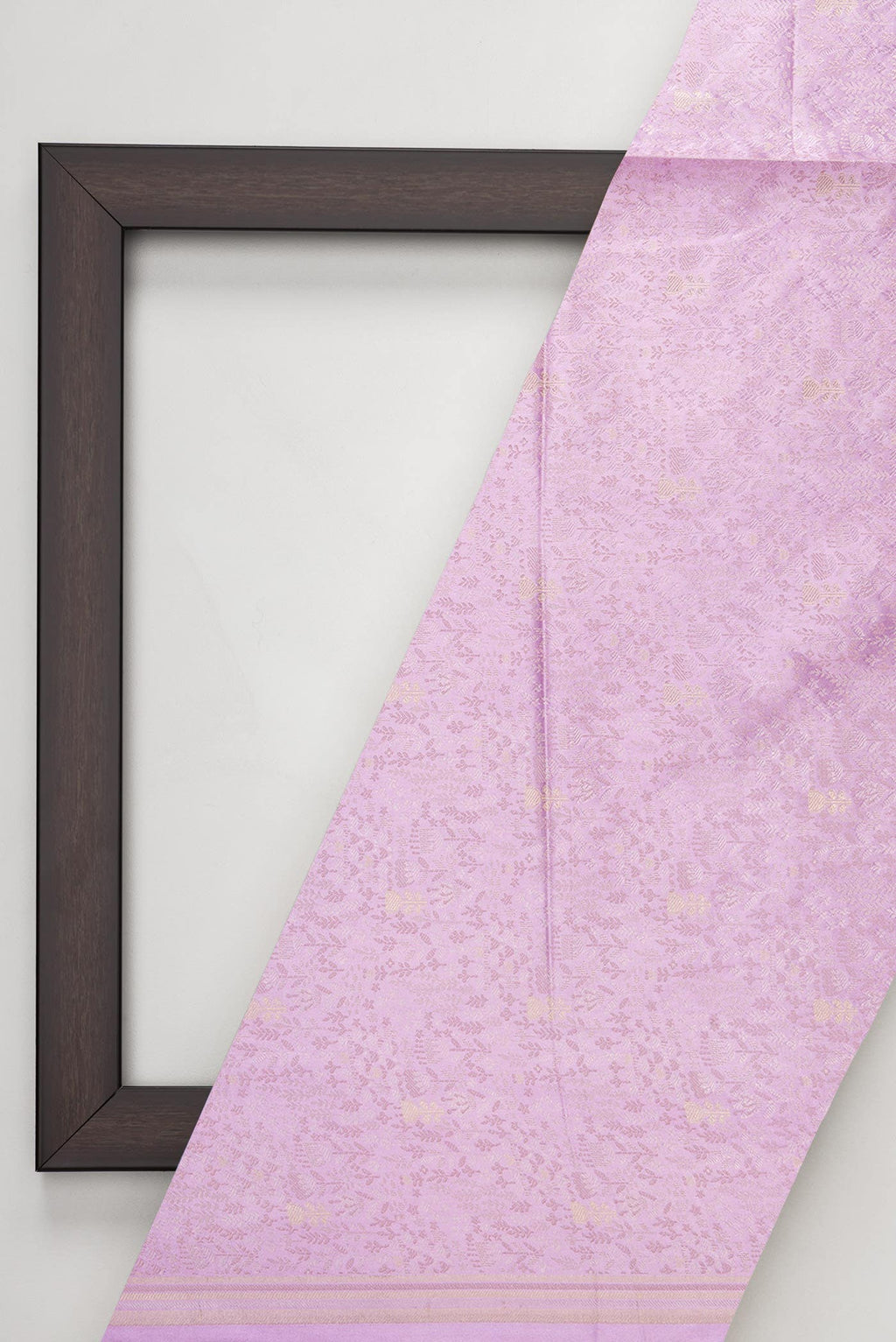 Lavender Banarasi Silk Dress Material