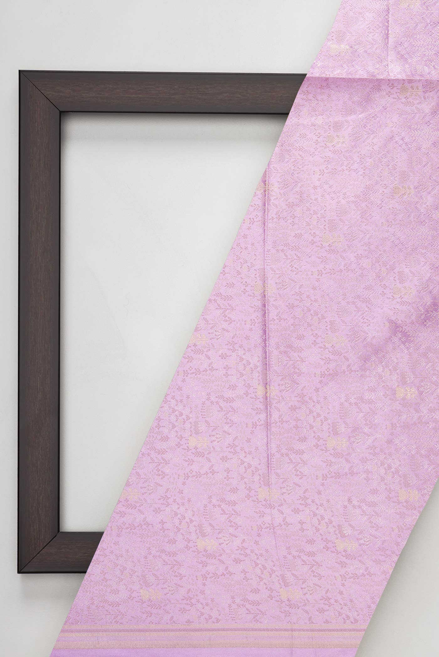 Lavender Banarasi Silk Dress Material