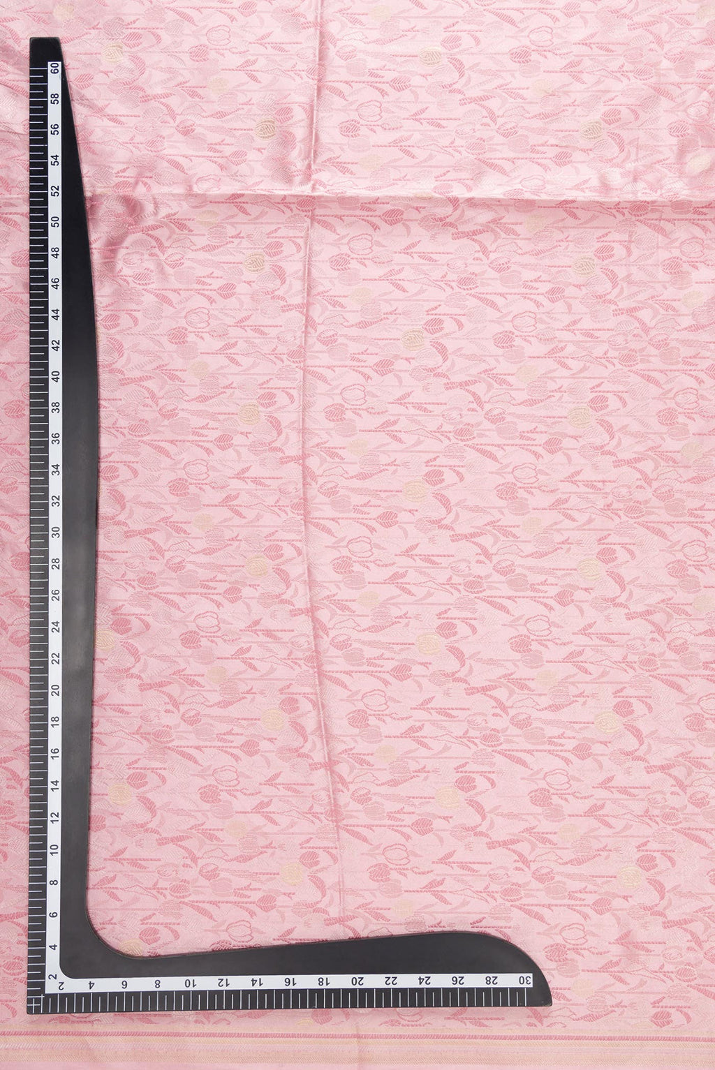 Golden Peach Banarasi Silk Dress Material