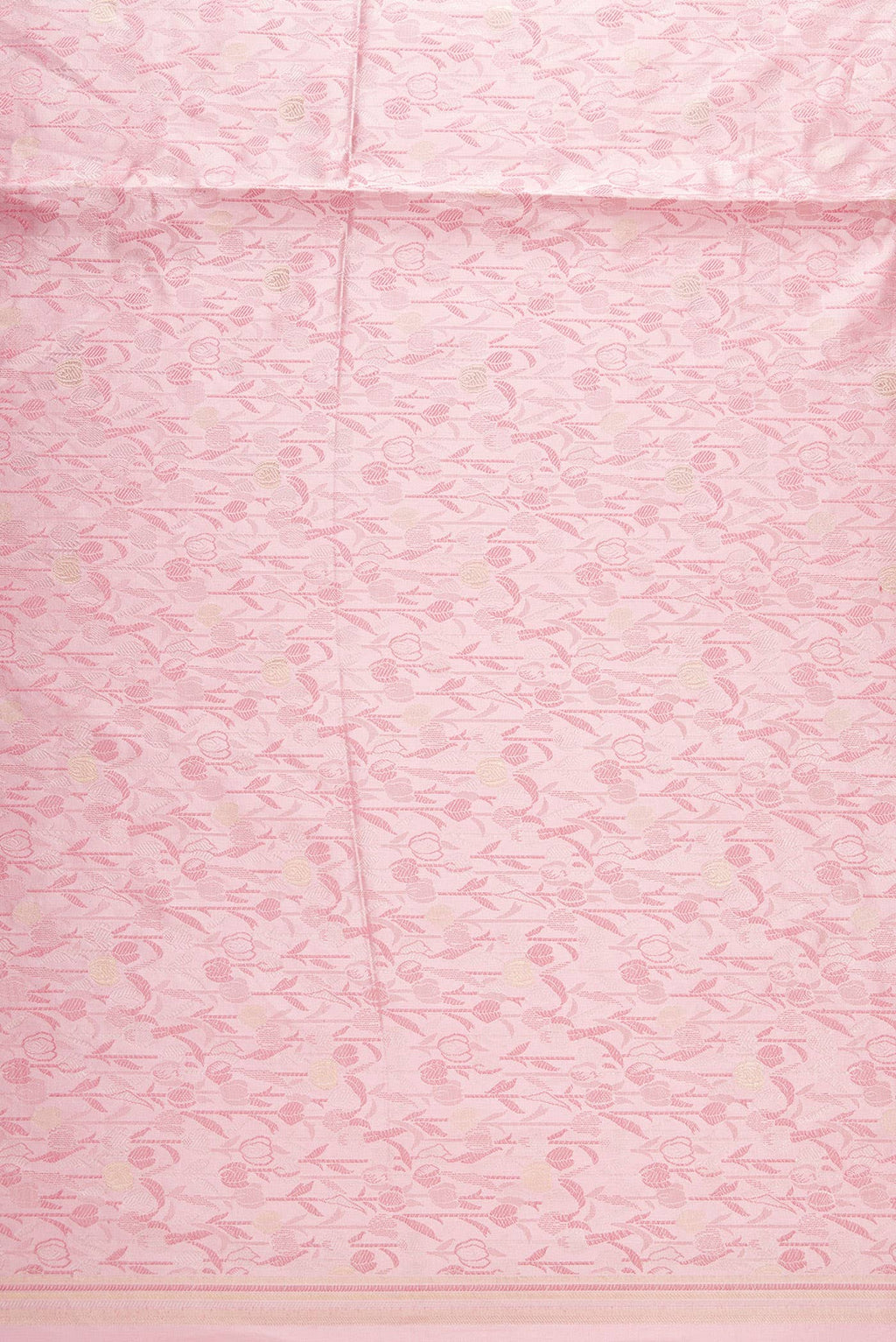 Golden Peach Banarasi Silk Dress Material