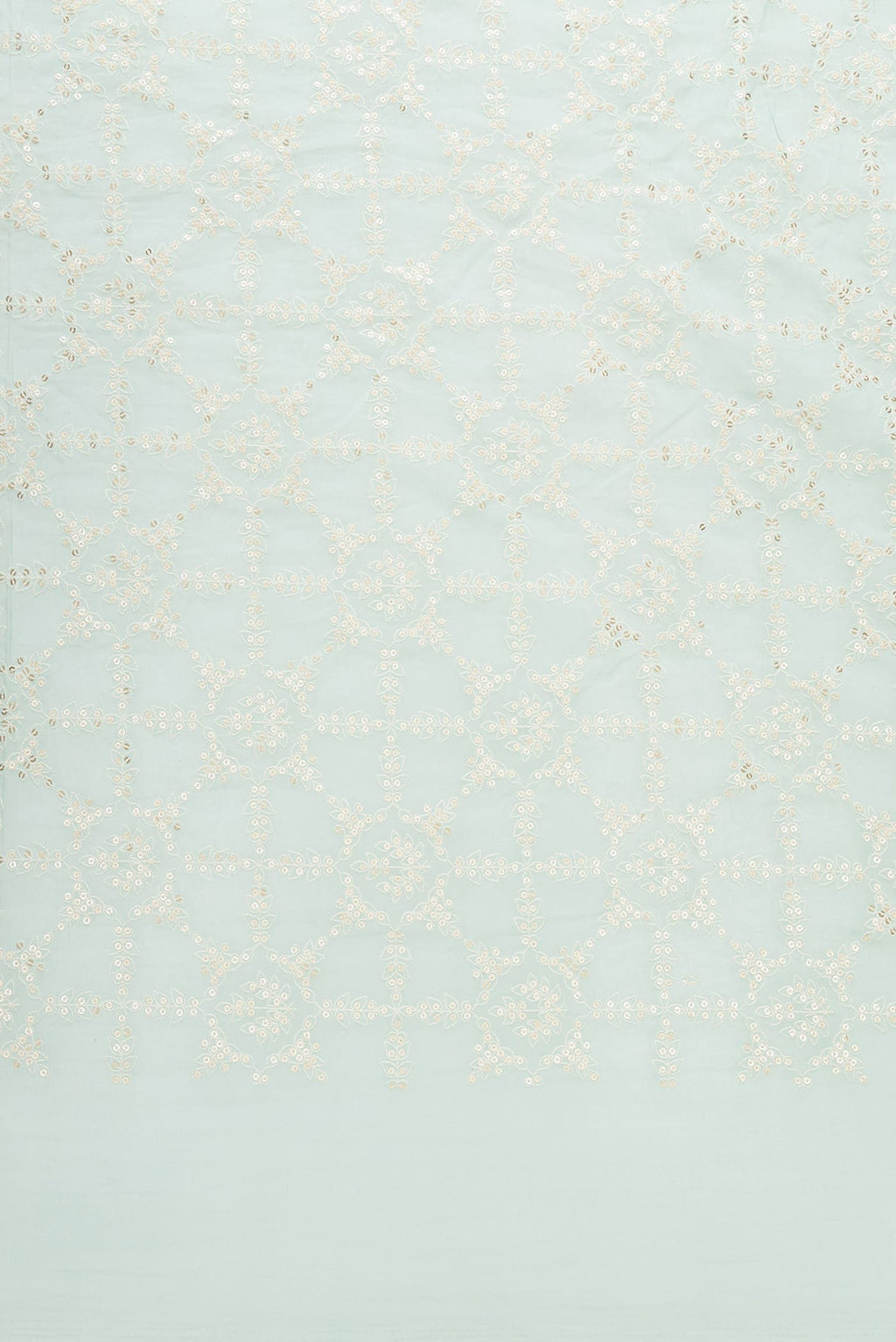 Light Blue Chanderi Silk Dress Material