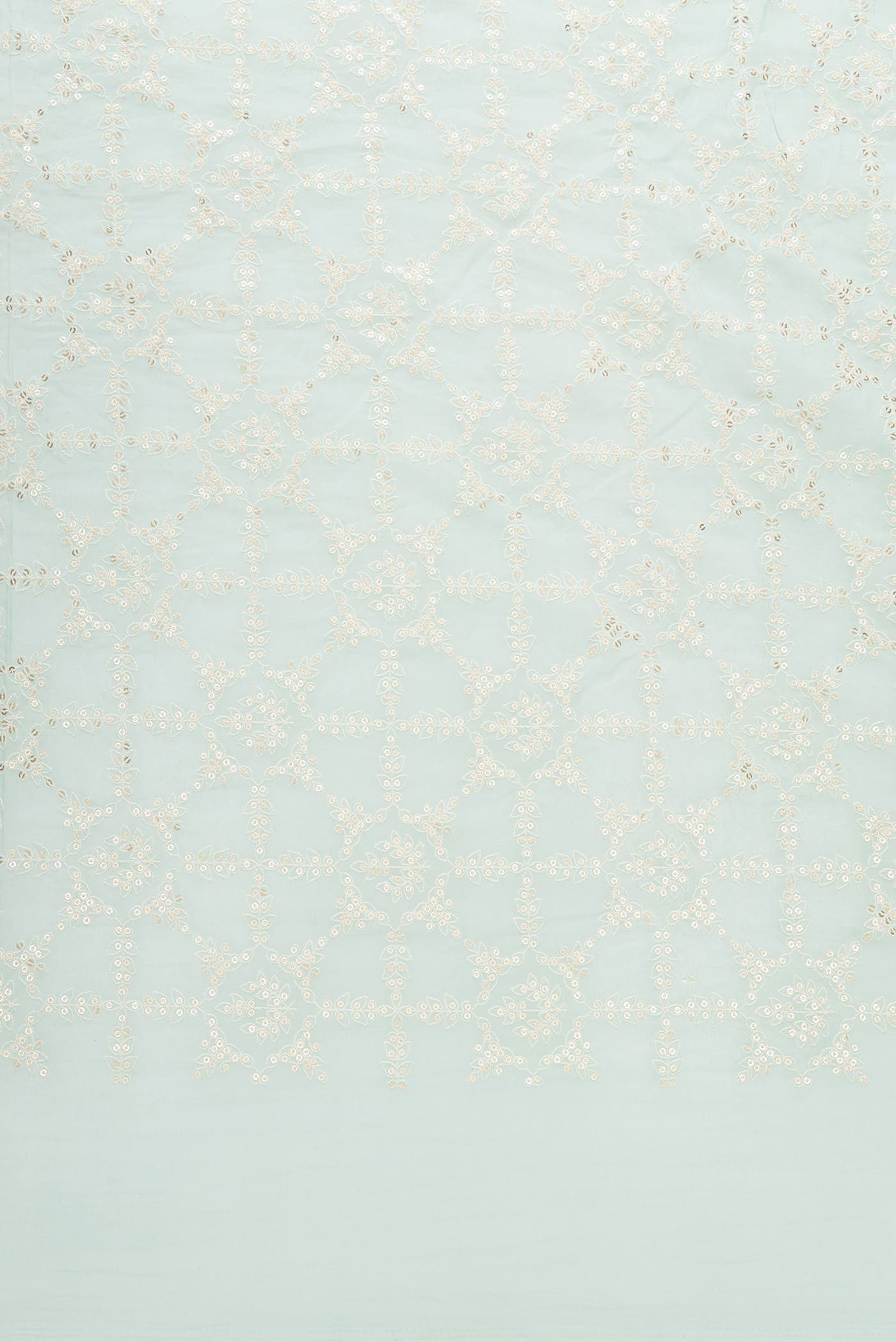 Light Blue Chanderi Silk Dress Material
