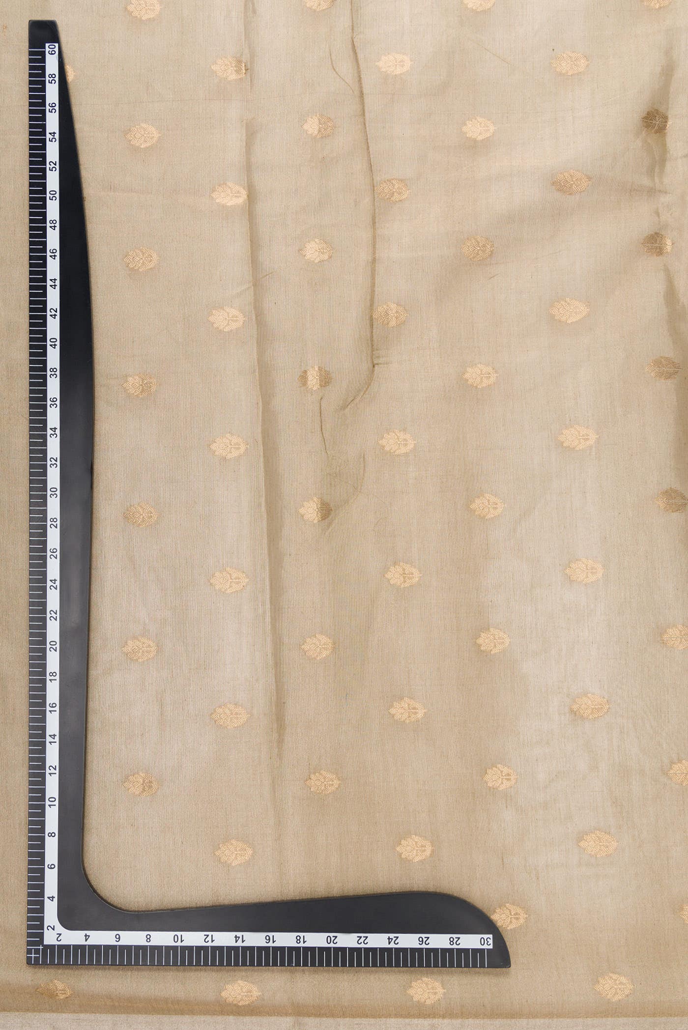Gold Organza Silk Dress Material