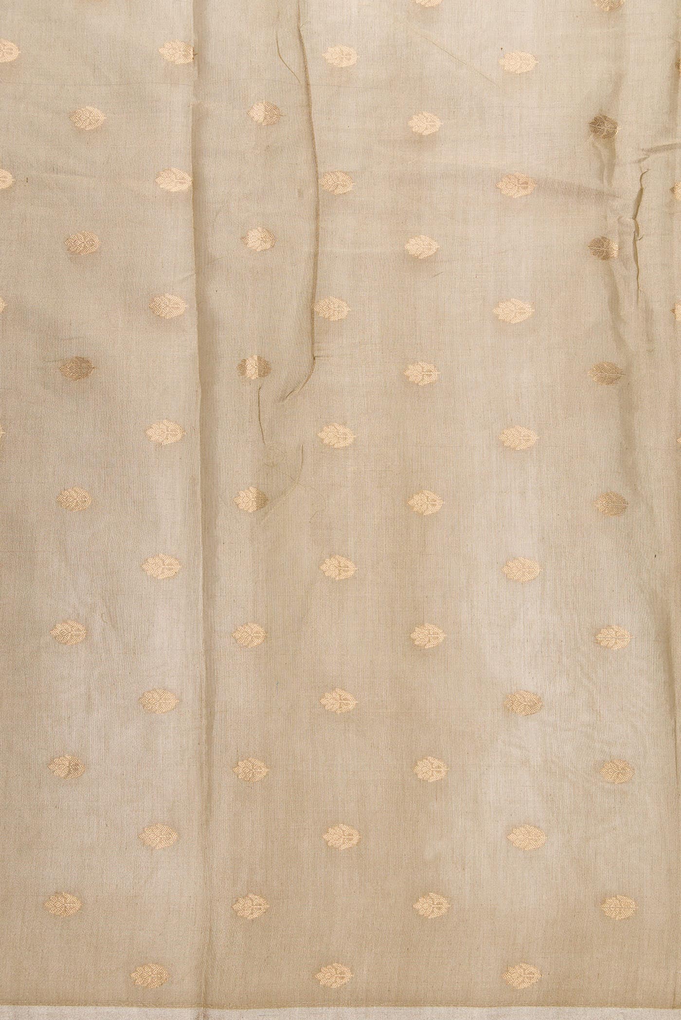 Gold Organza Silk Dress Material