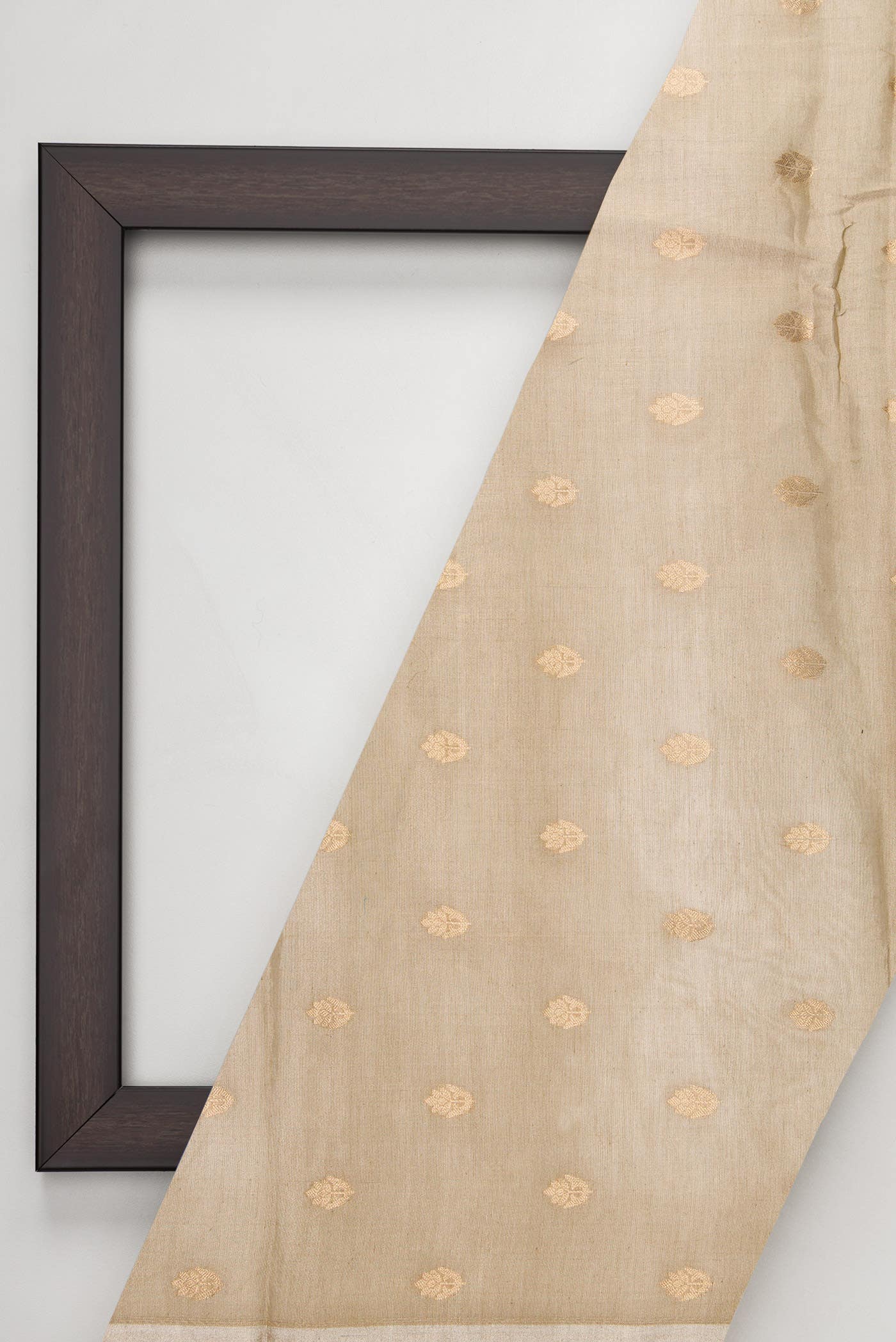 Gold Organza Silk Dress Material