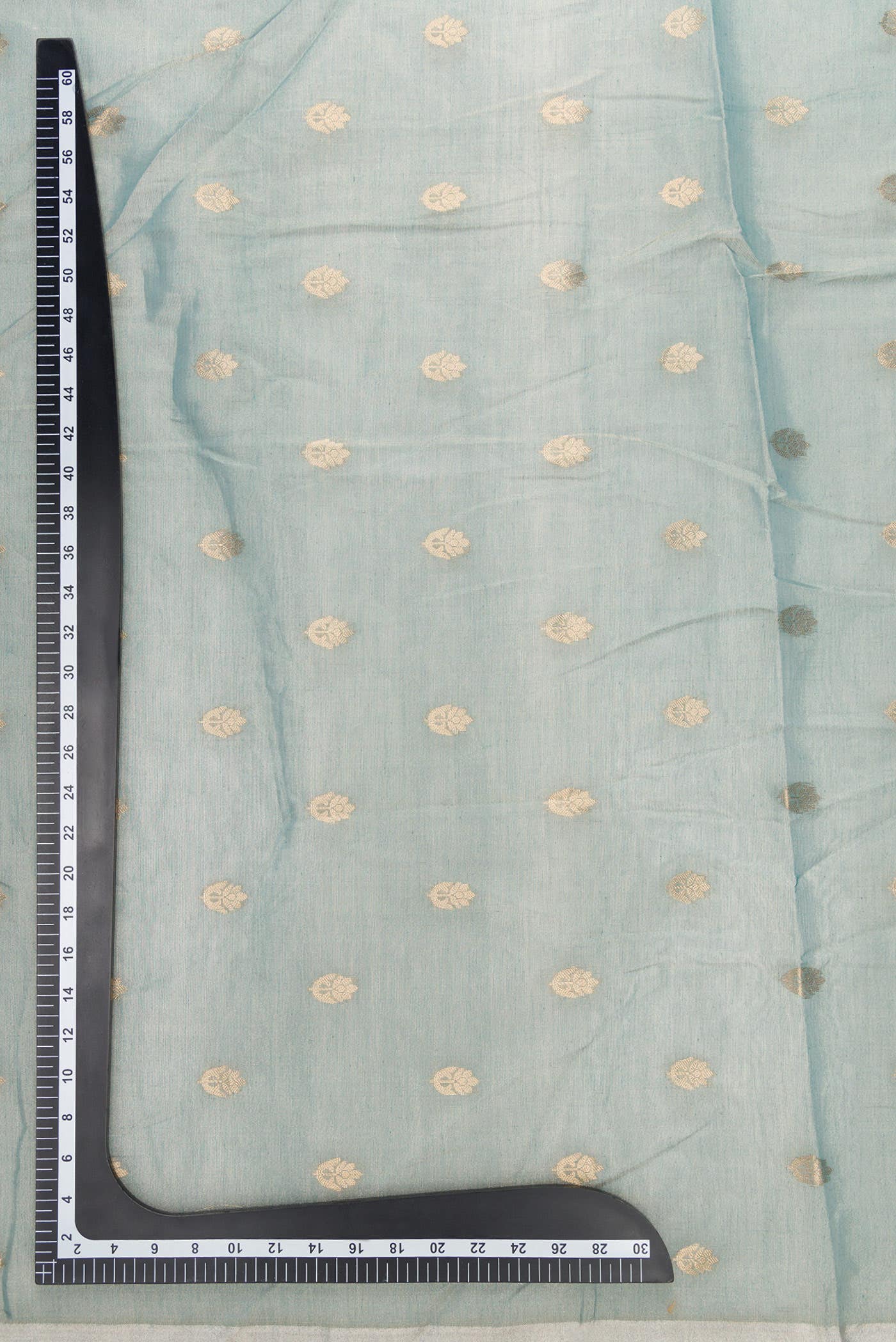Grey Organza Silk Dress Material