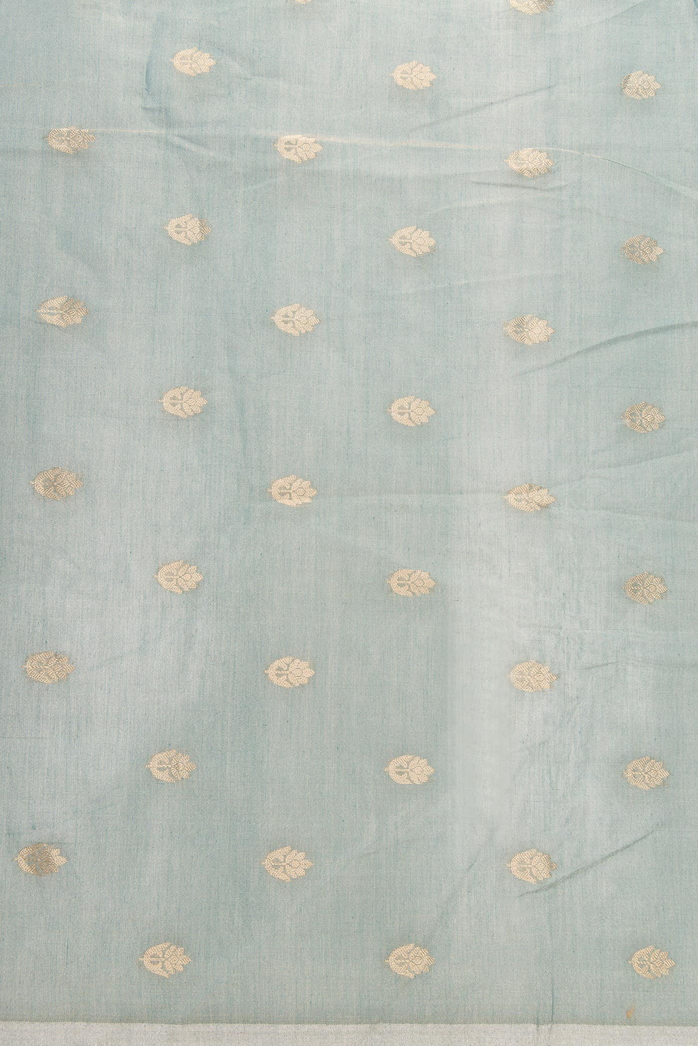 Grey Organza Silk Dress Material