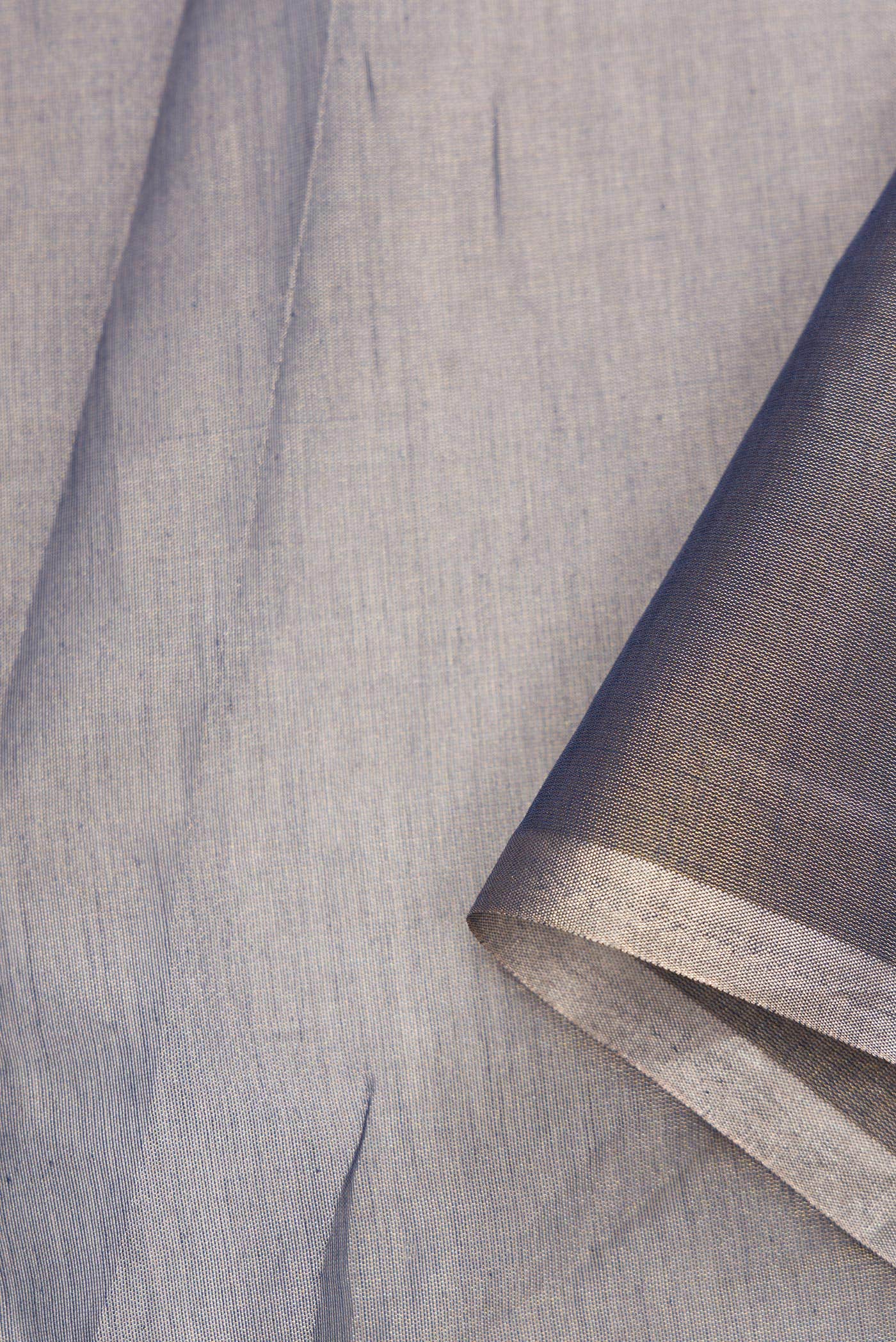 Grey Organza Silk Dress Material