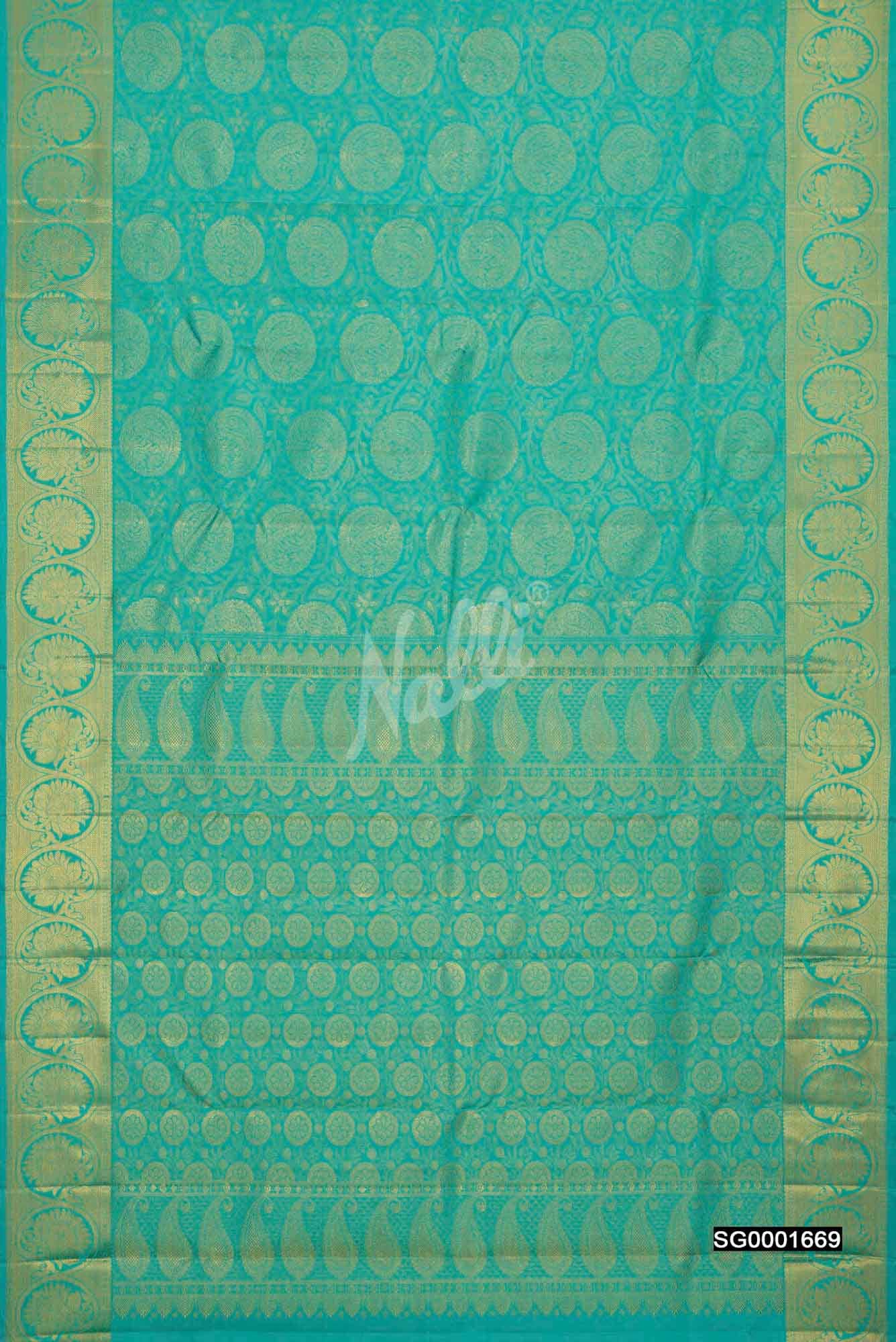 Blue Kanchipuram Silk Saree