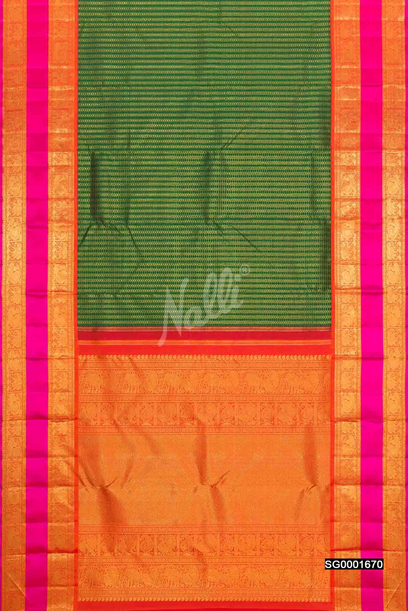 Green Kanchipuram Silk Saree