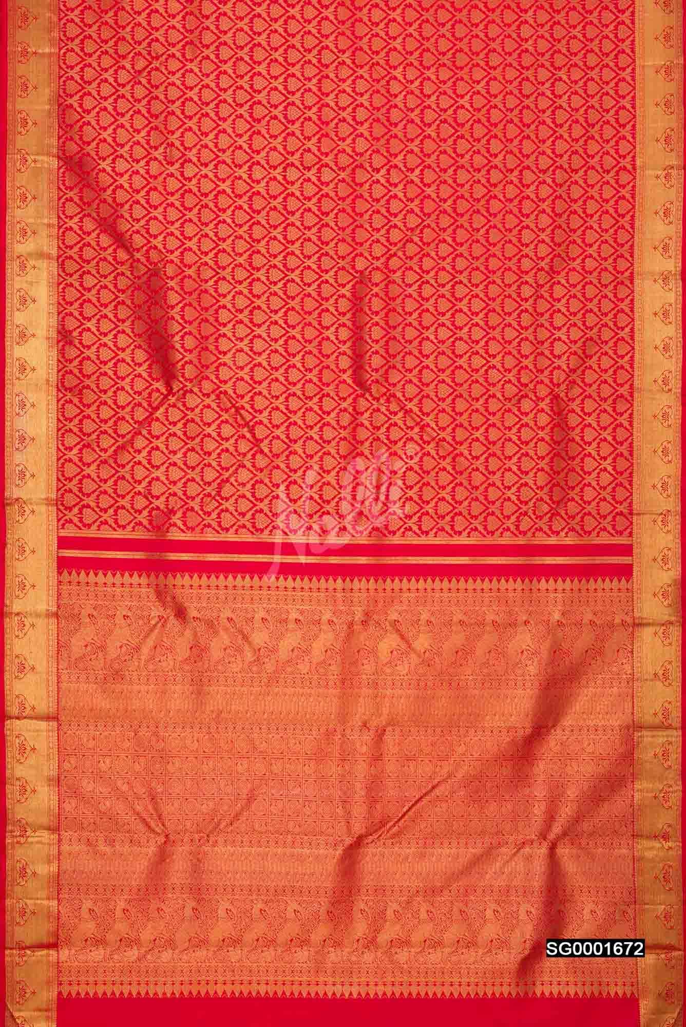 Red Kanchipuram Silk Saree