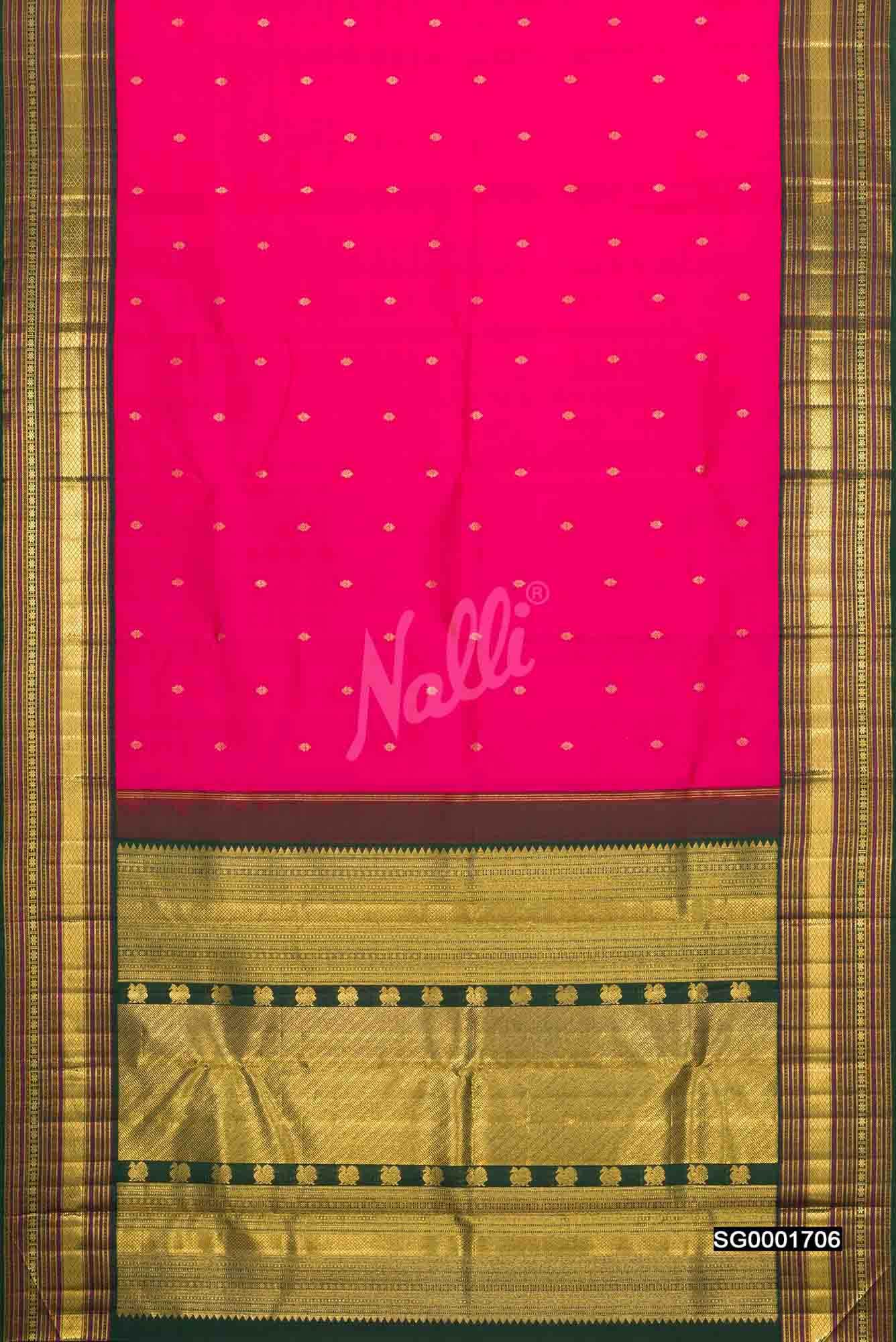 Pink Kanchipuram Silk Saree