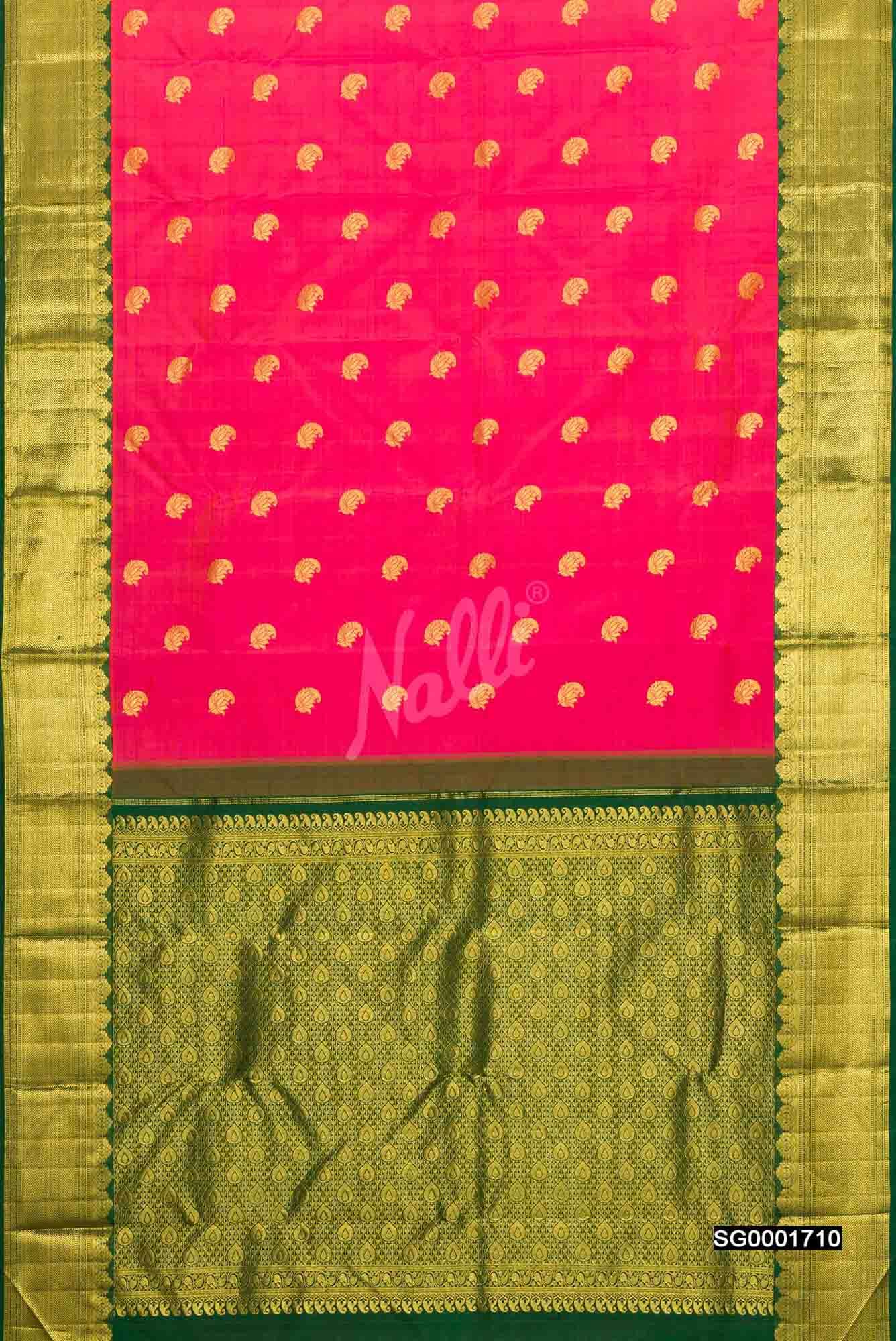 Pink Kanchipuram Silk Saree