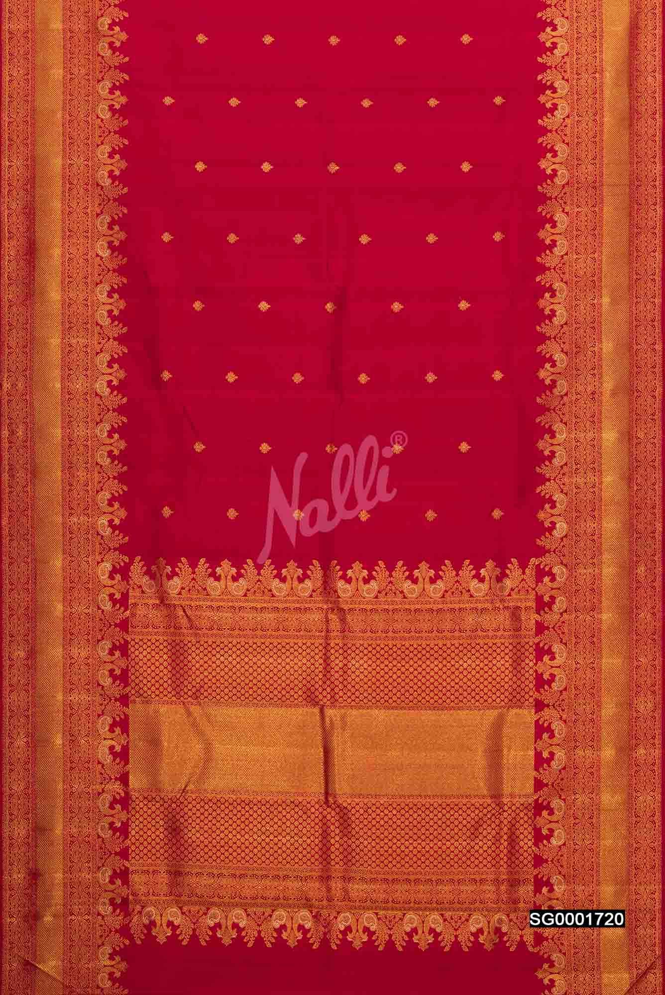 Maroon Kanchipuram Silk Saree