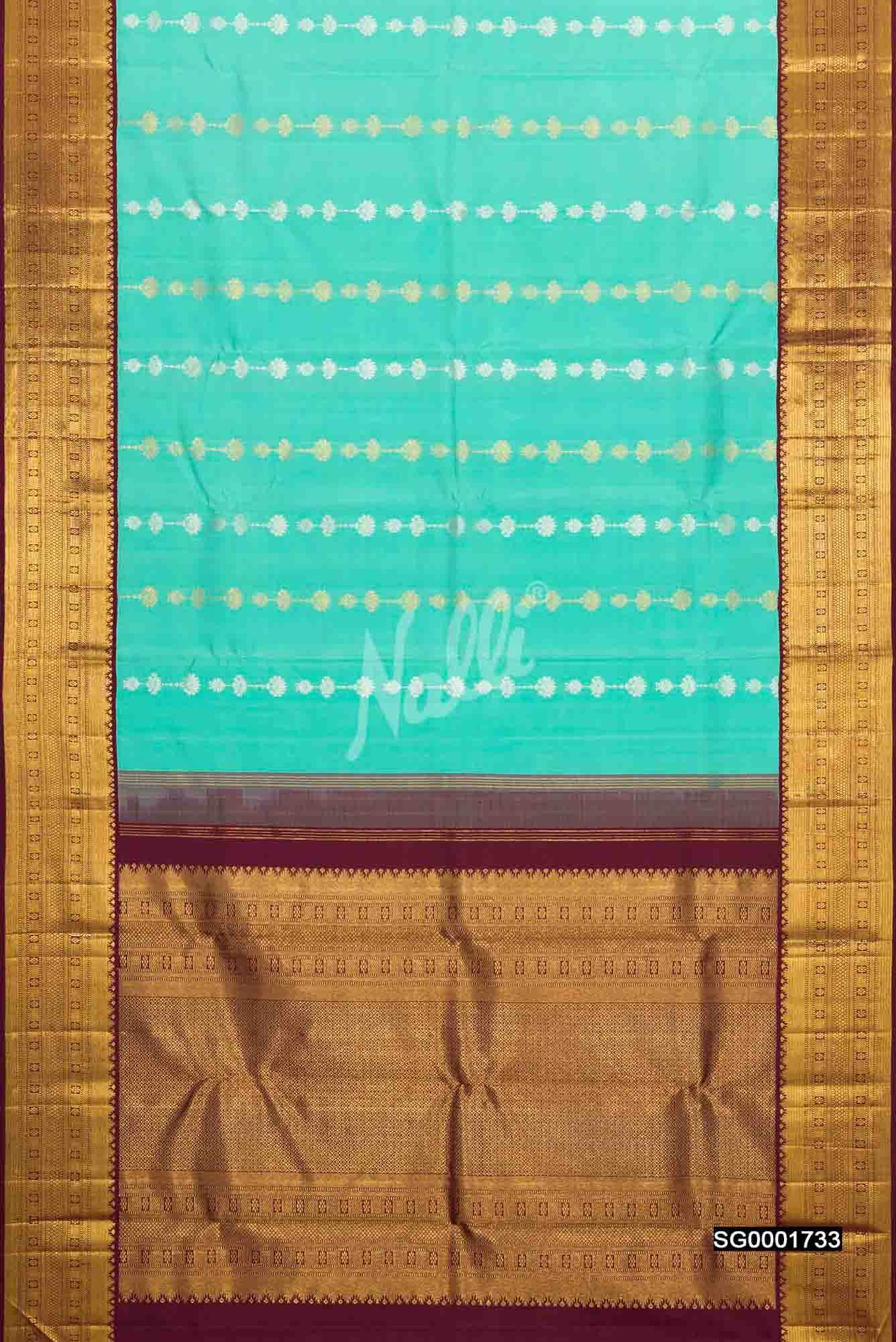 Blue Kanchipuram Silk Saree