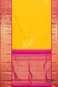 Yellow Kanchipuram Silk Saree