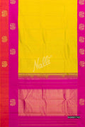 Yellow Kanchipuram Silk Saree