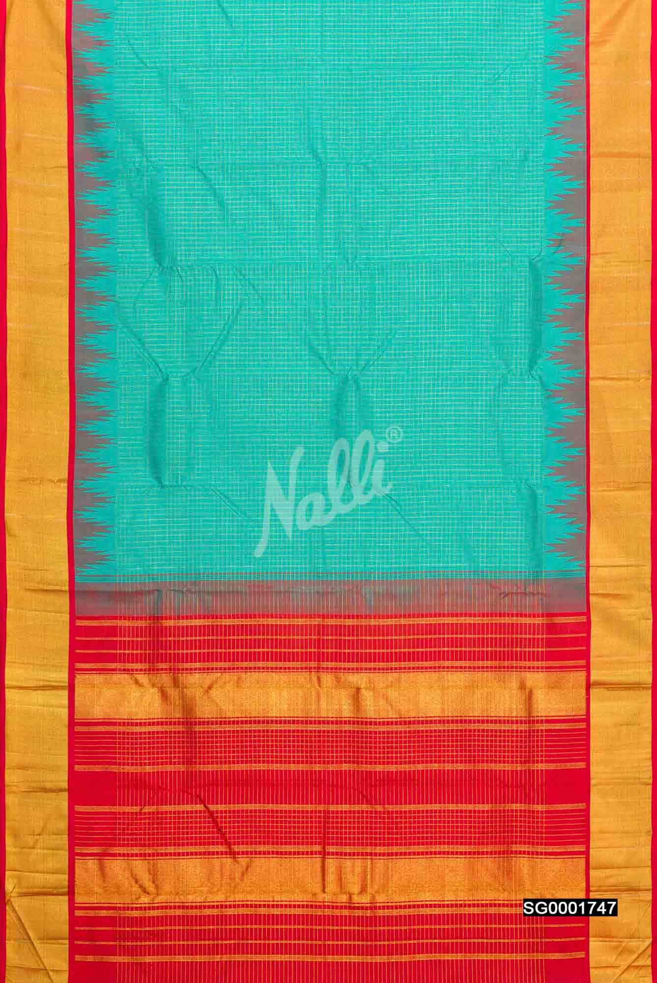 Blue Kanchipuram Silk Saree